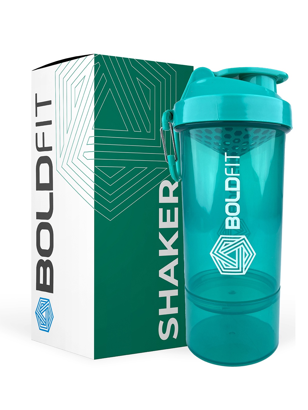 

BOLDFIT Green Printed Shaker For Protein Shake Sipper Bottles 600ml