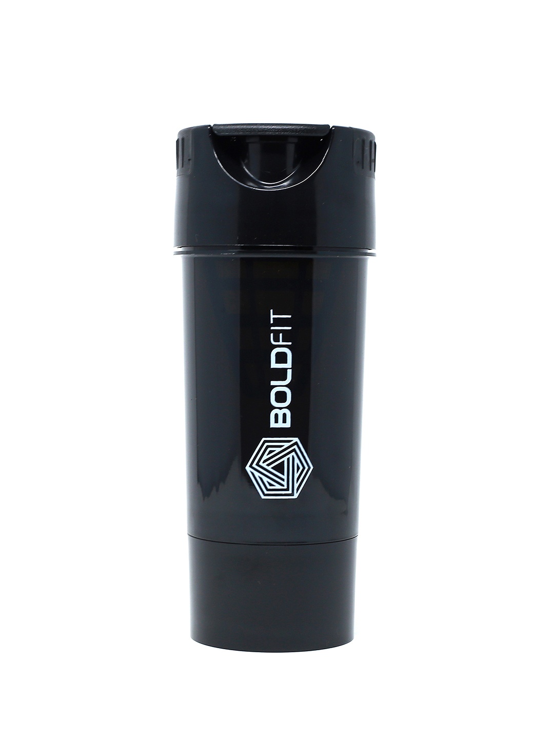 

BOLDFIT Black Printed Cyclone Gym Water Bottle Shakers 500 ml