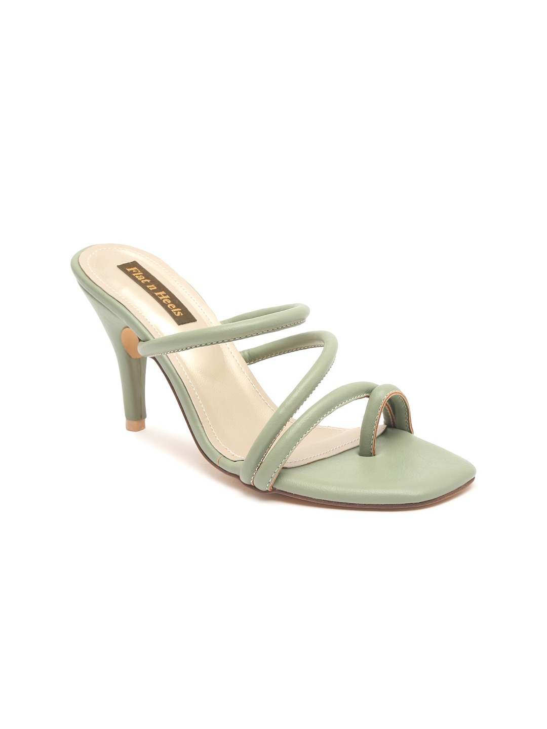 

Flat n Heels Green Solid Slim Heels