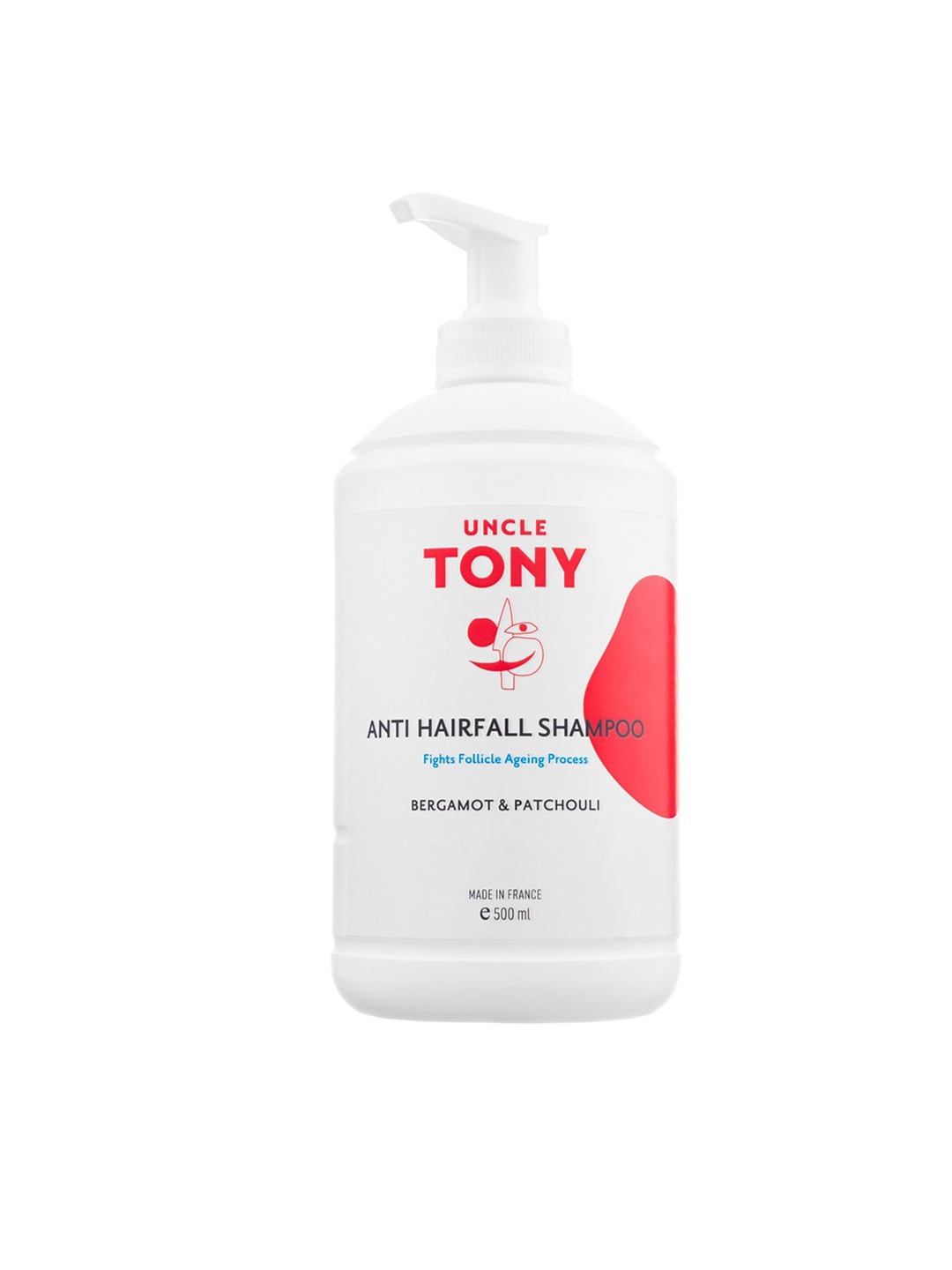 

UNCLE TONY Anti-Hairfall Shampoo with Bergamot & Patchouli 500 ml, White