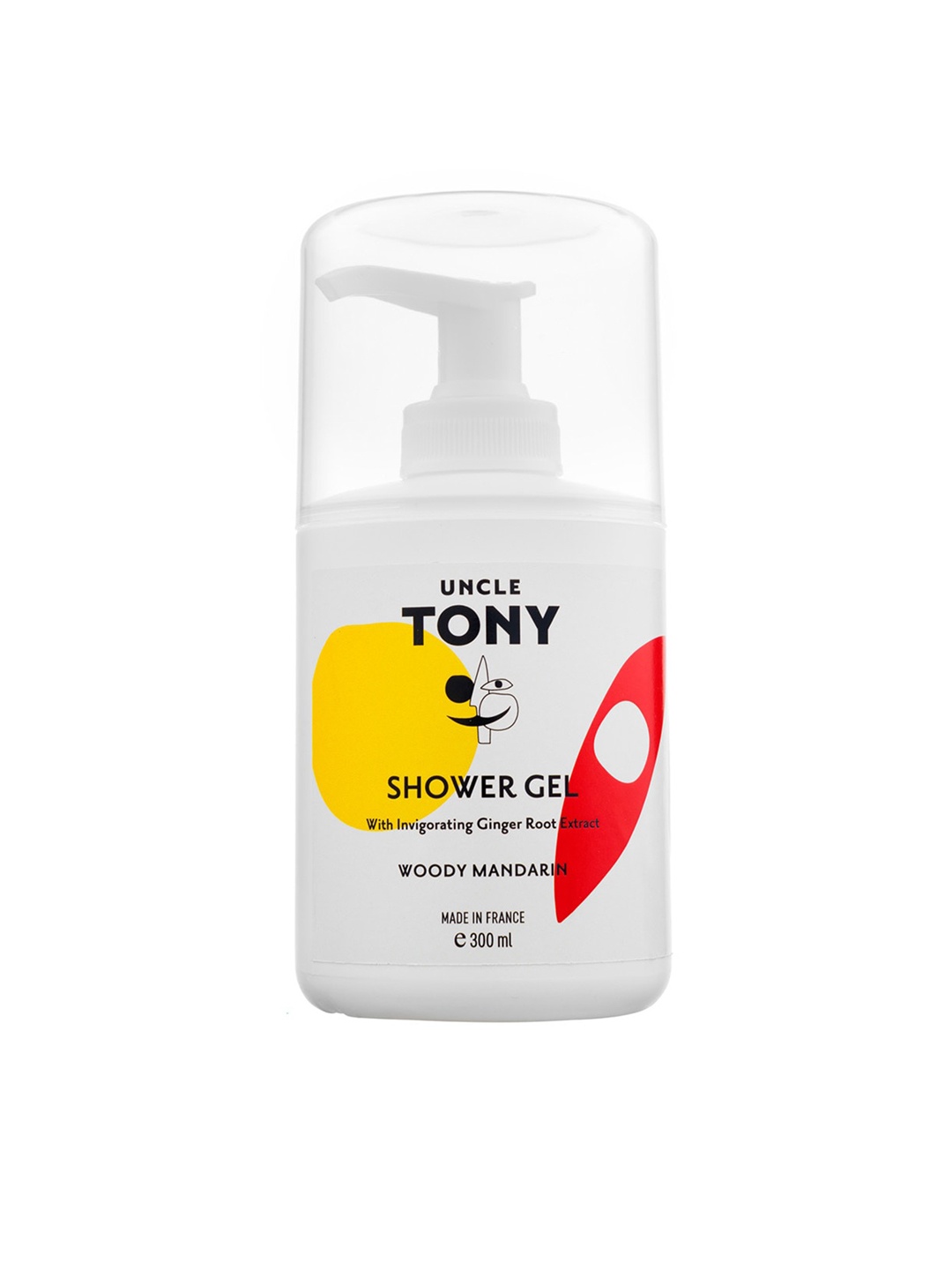 

UNCLE TONY Woody Mandarin Shower Gel with Ginger Root Extract 300 ml, Transparent