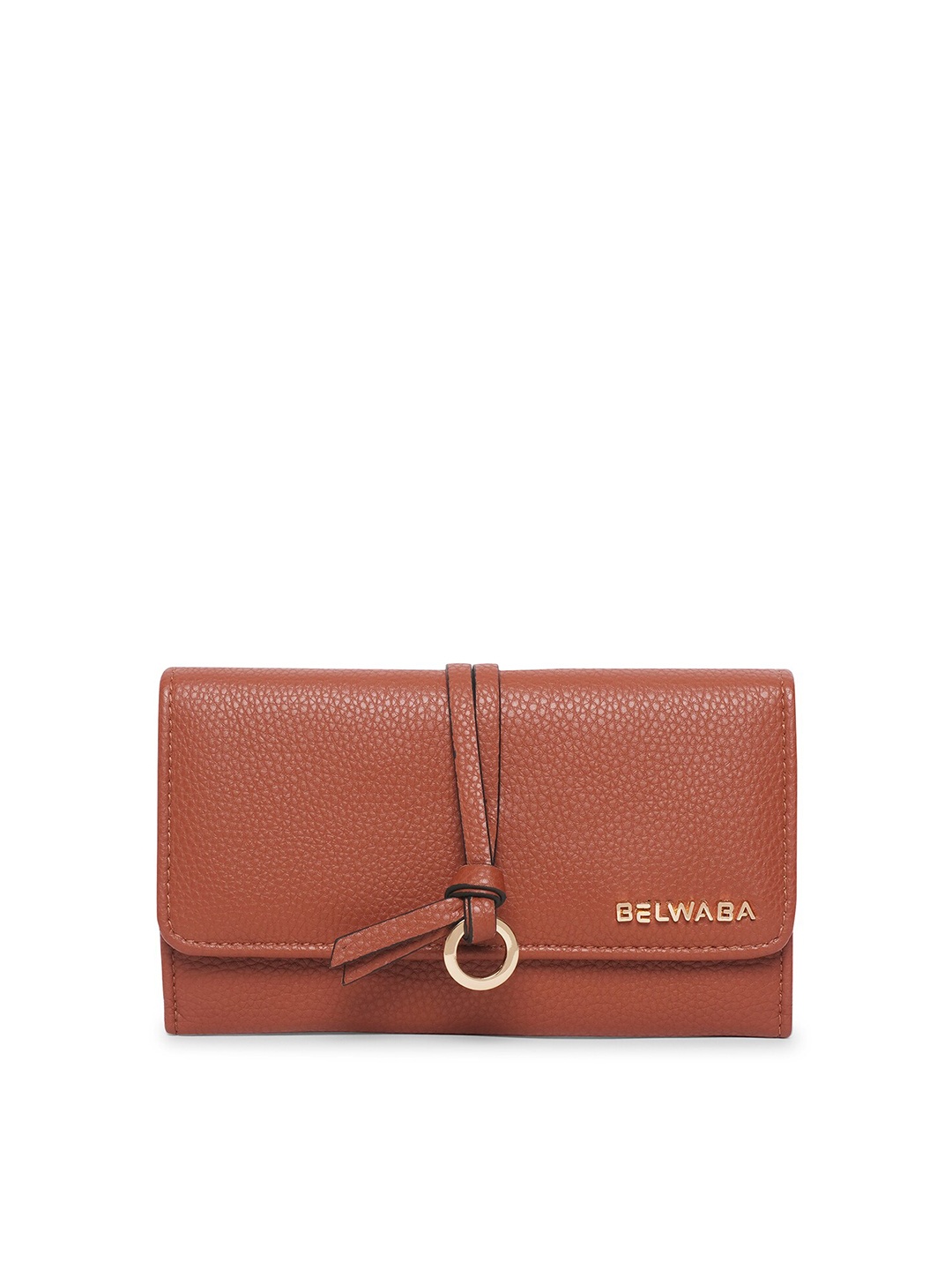 

Belwaba Women Brown PU Card Holder