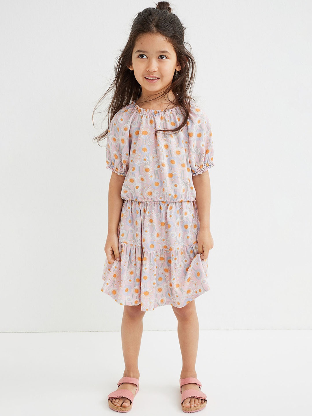 

H&M Girls Pink Floral 2-Piece Set