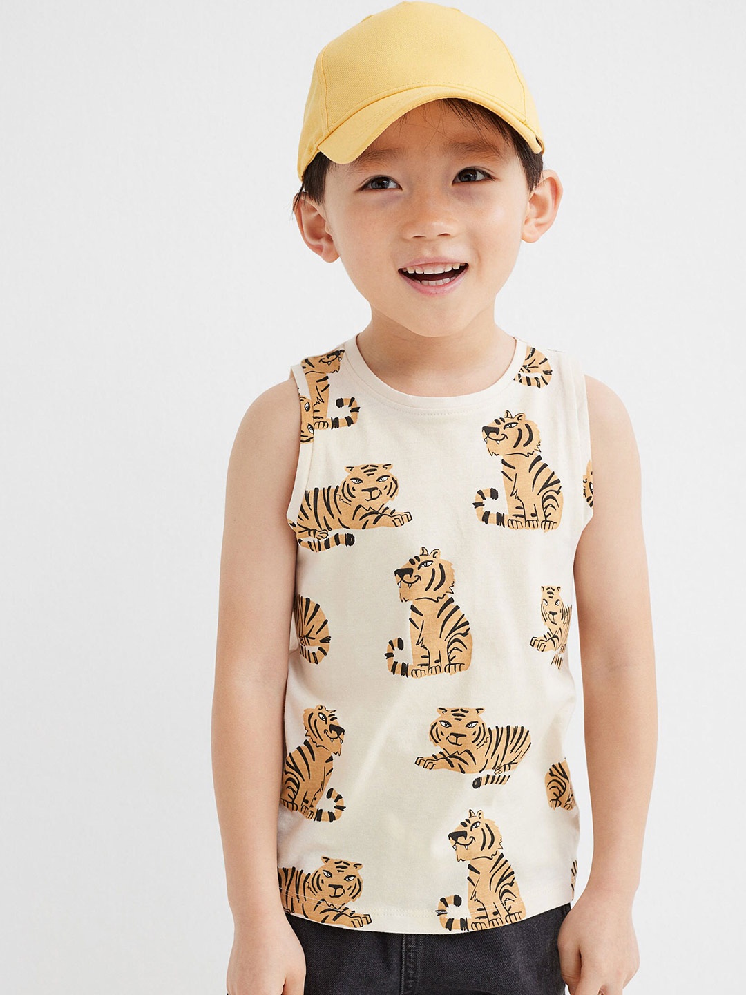 

H&M Boys 3-pack Cotton Sleeveless Tops, Multi