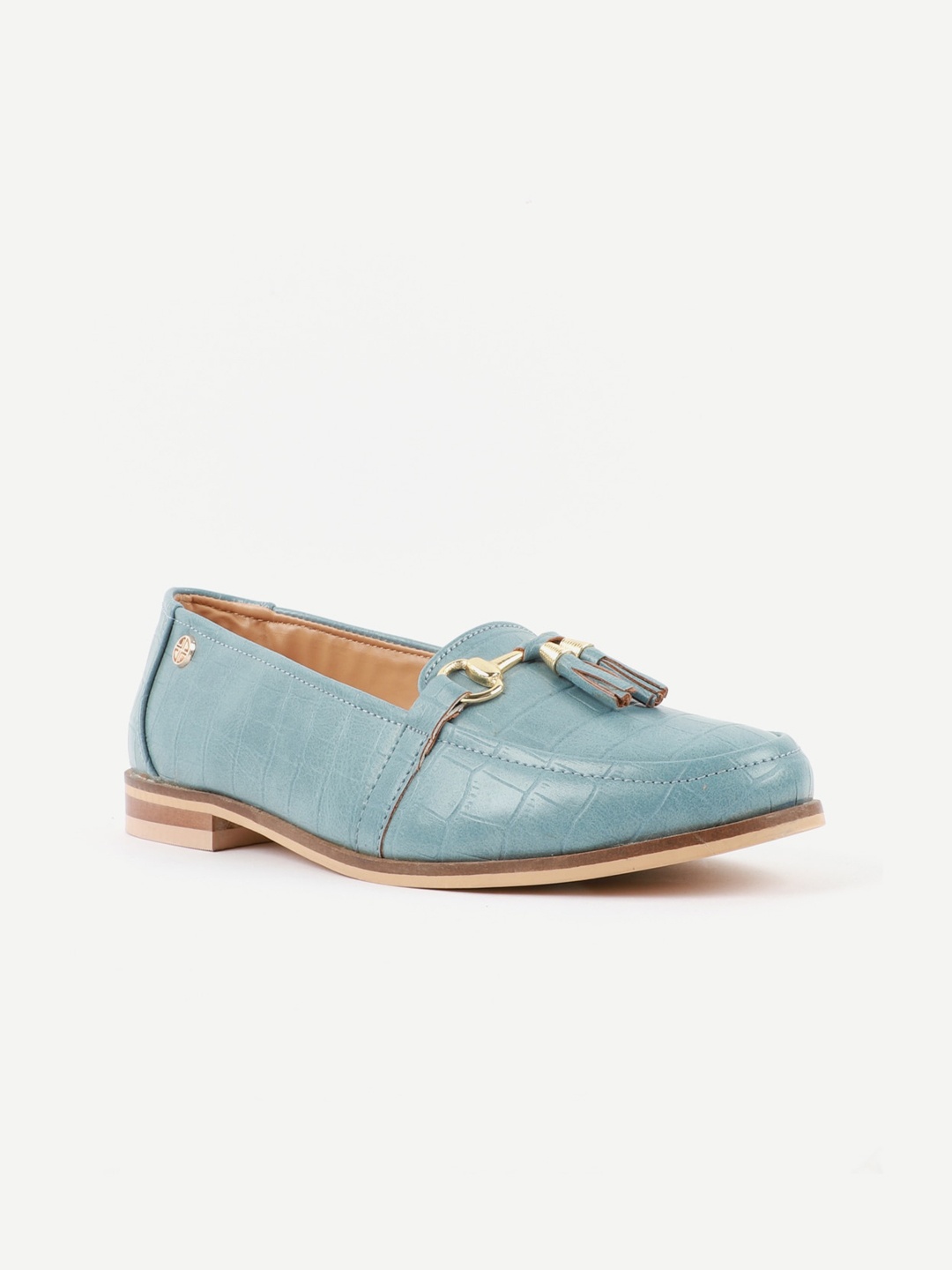 

Carlton London Women Blue Textured Lightweight Loafers
