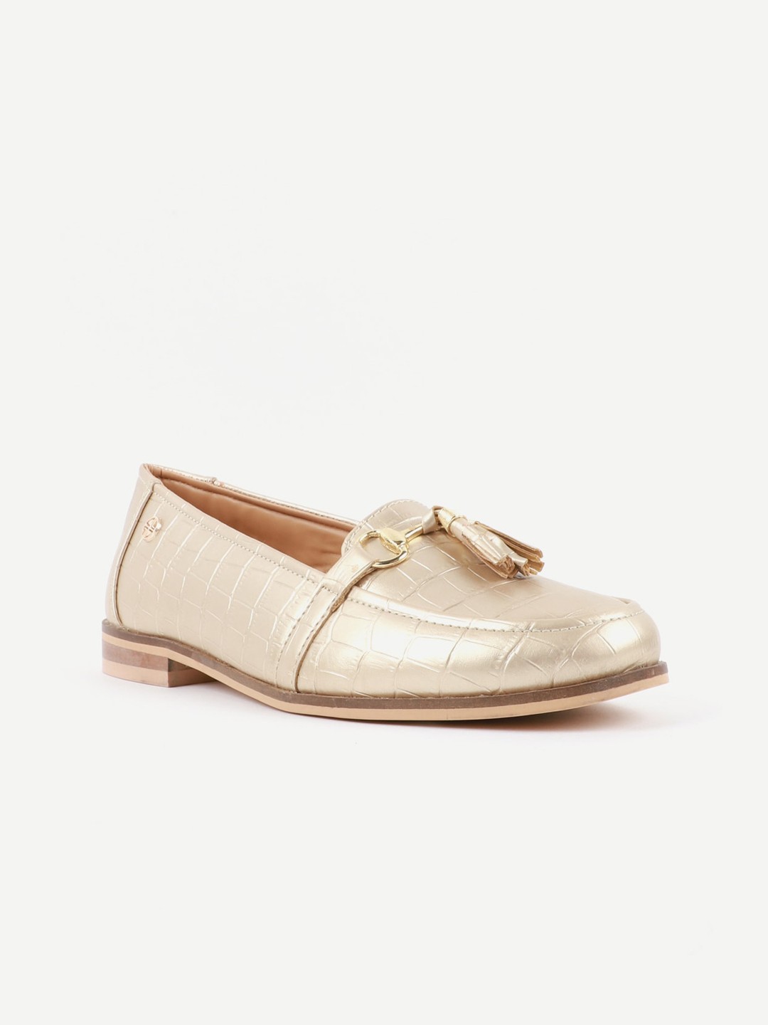 

Carlton London Women Gold-Toned Loafers