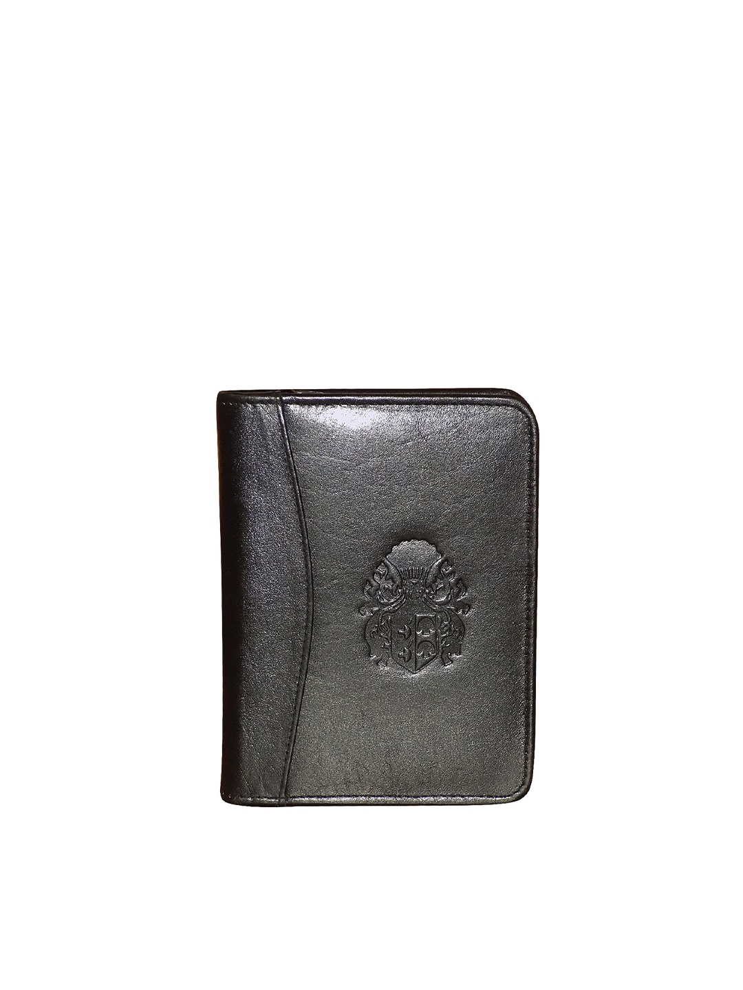 

Style SHOES Unisex Black Textured Leather Passport Holder