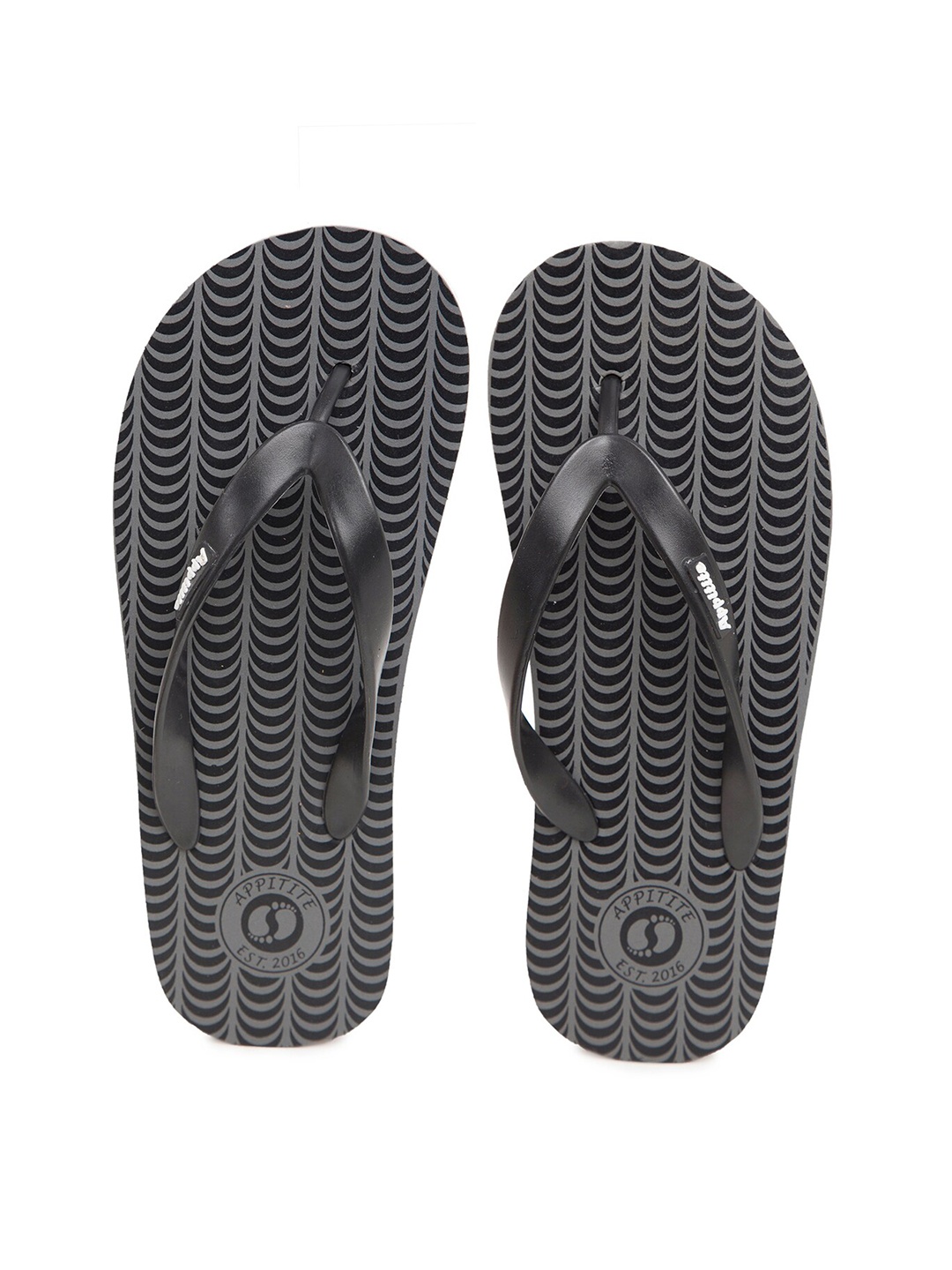 

APPITITE Men Grey Printed Rubber Slip-On