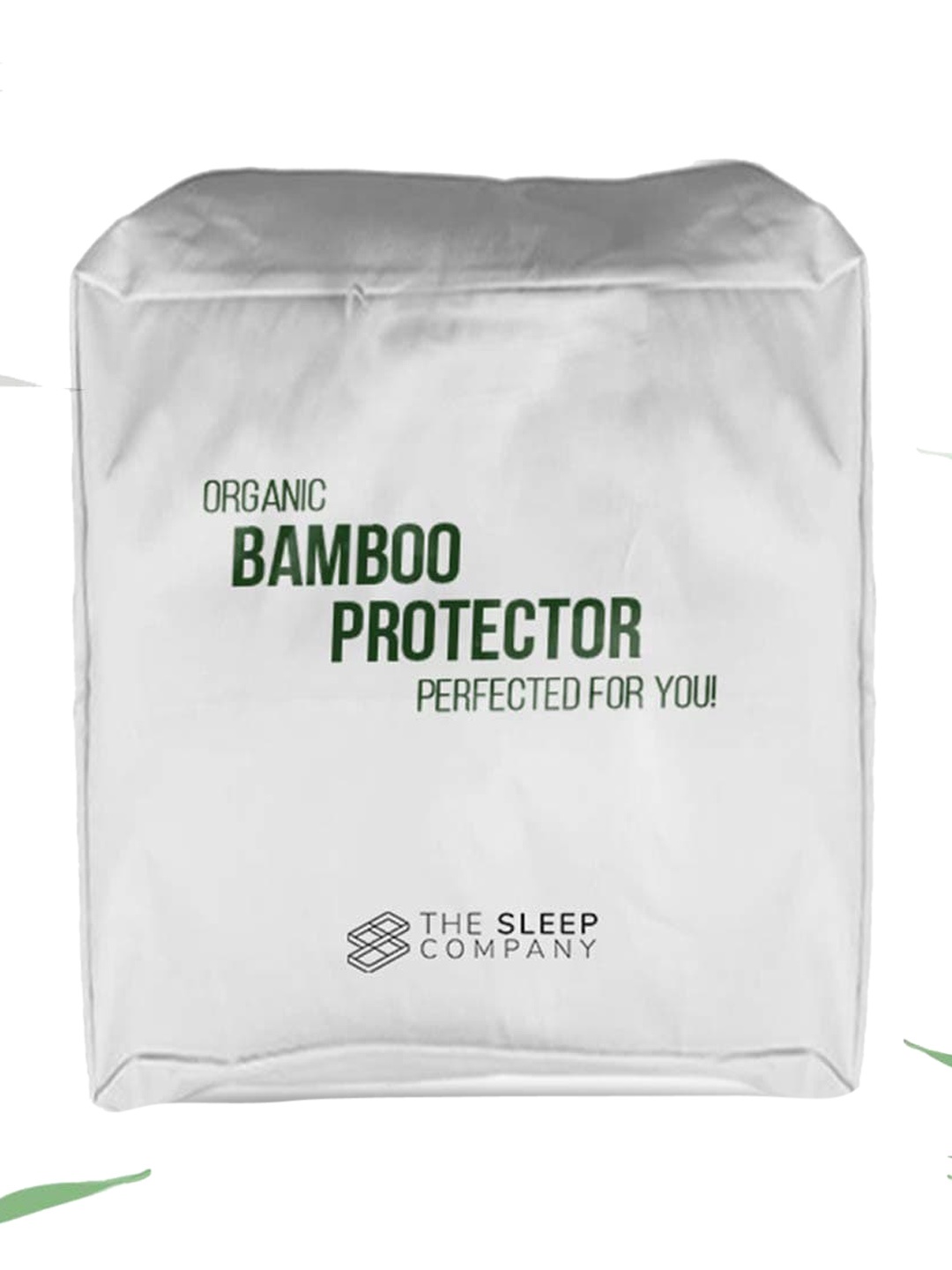 

THE SLEEP COMPANY White Solid King Size Bamboo Mattress Protector