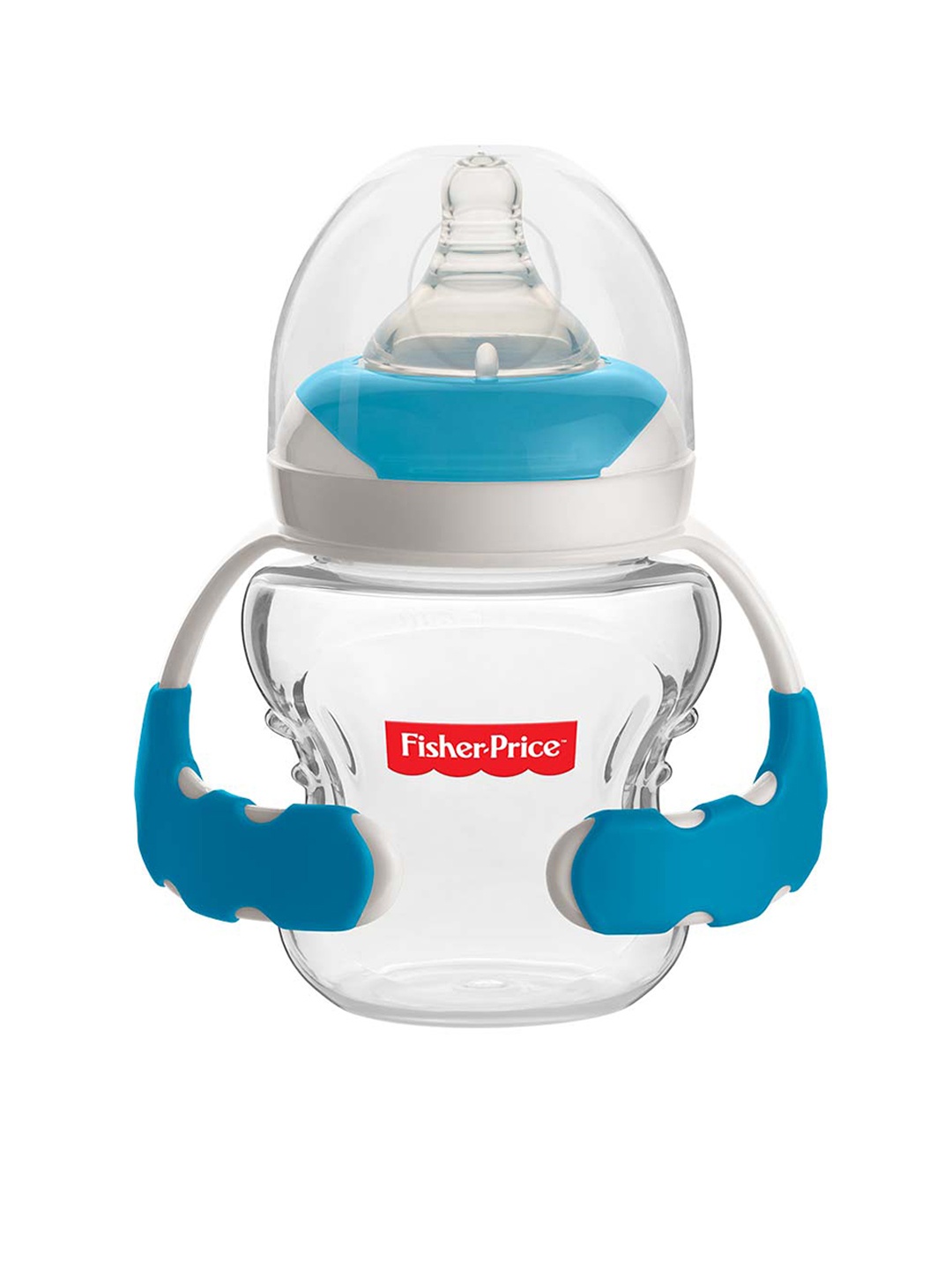

Fisher-Price Blue Wide Neck Feeding Bottle With Handle