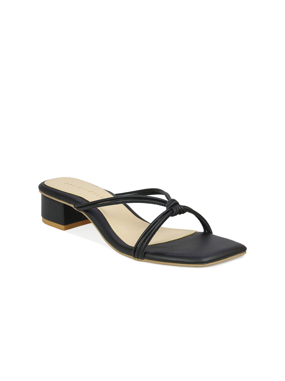 

DESIGN CREW Women Black Embellished Block Heels