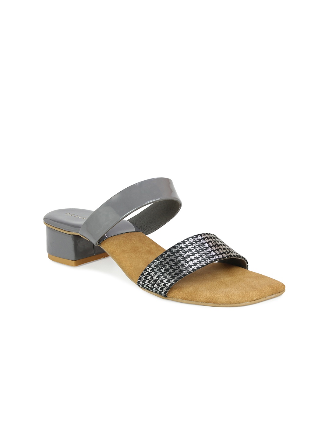 

DESIGN CREW Women Grey Block Heels