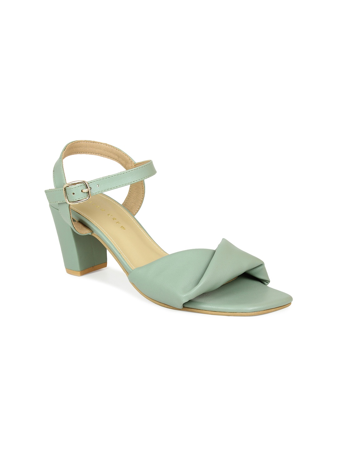 

DESIGN CREW Green Block Sandals