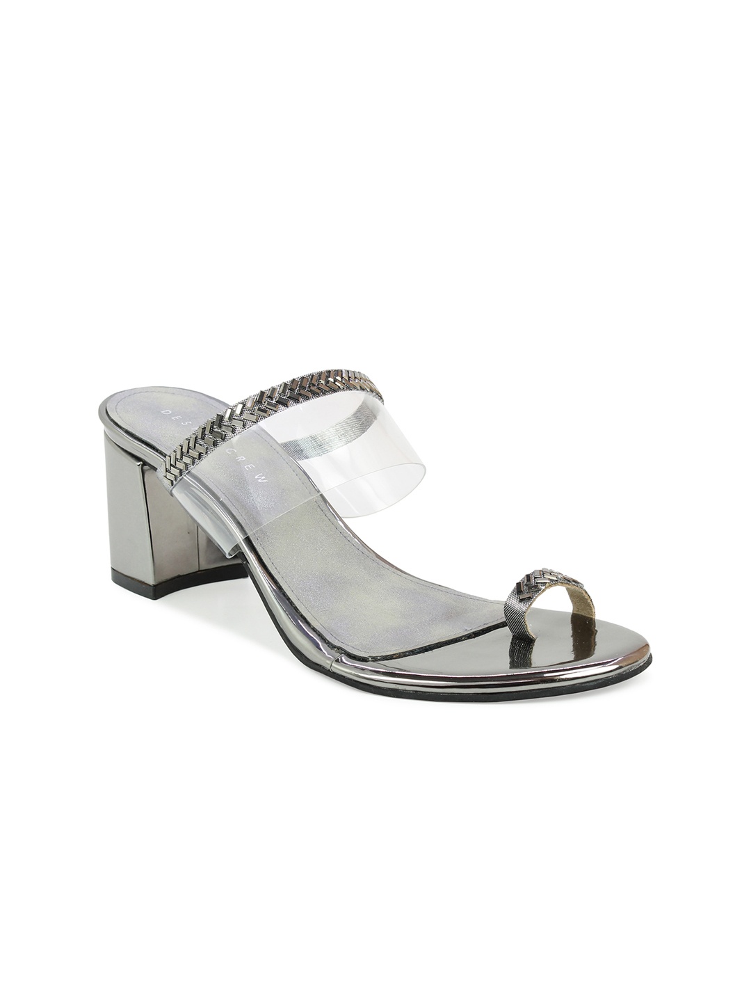 

DESIGN CREW Grey Block Heel