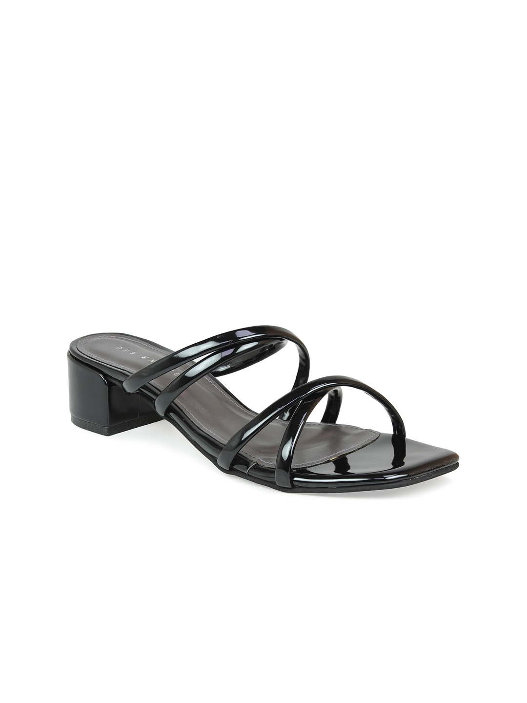

DESIGN CREW Women Black Block Heels