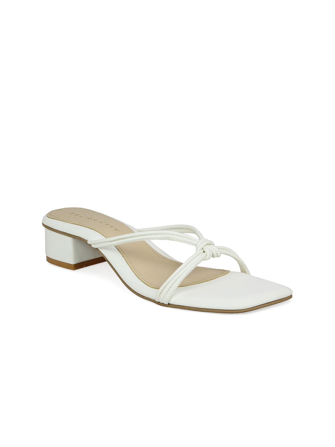 

DESIGN CREW White Block Sandals