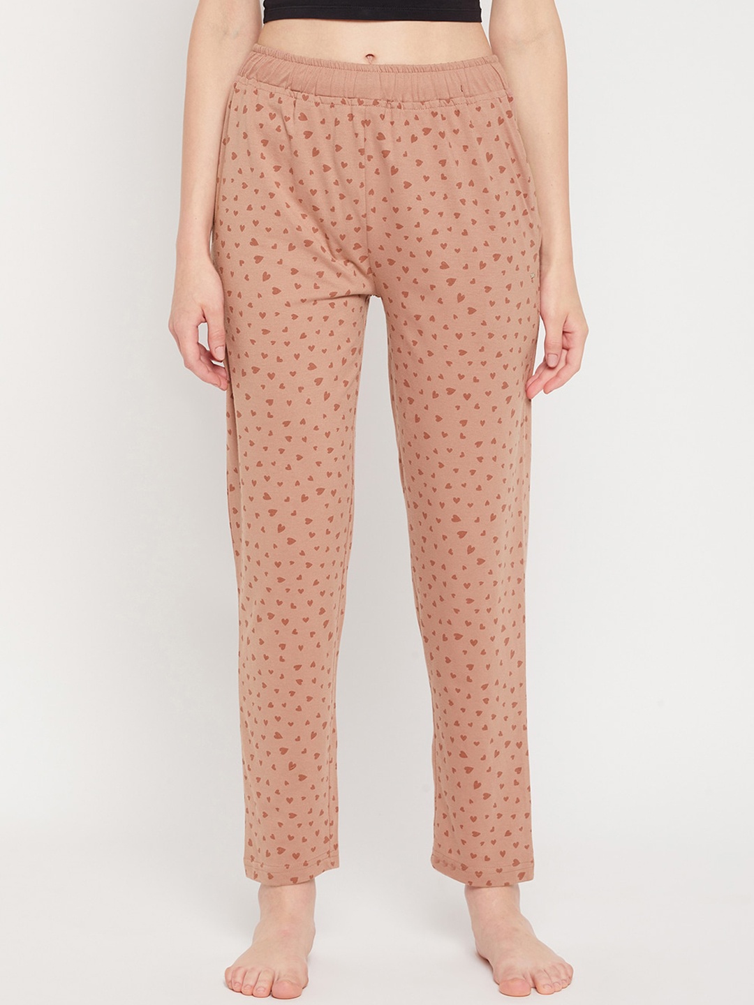 

Okane Women Pink Printed Cotton Lounge Pants