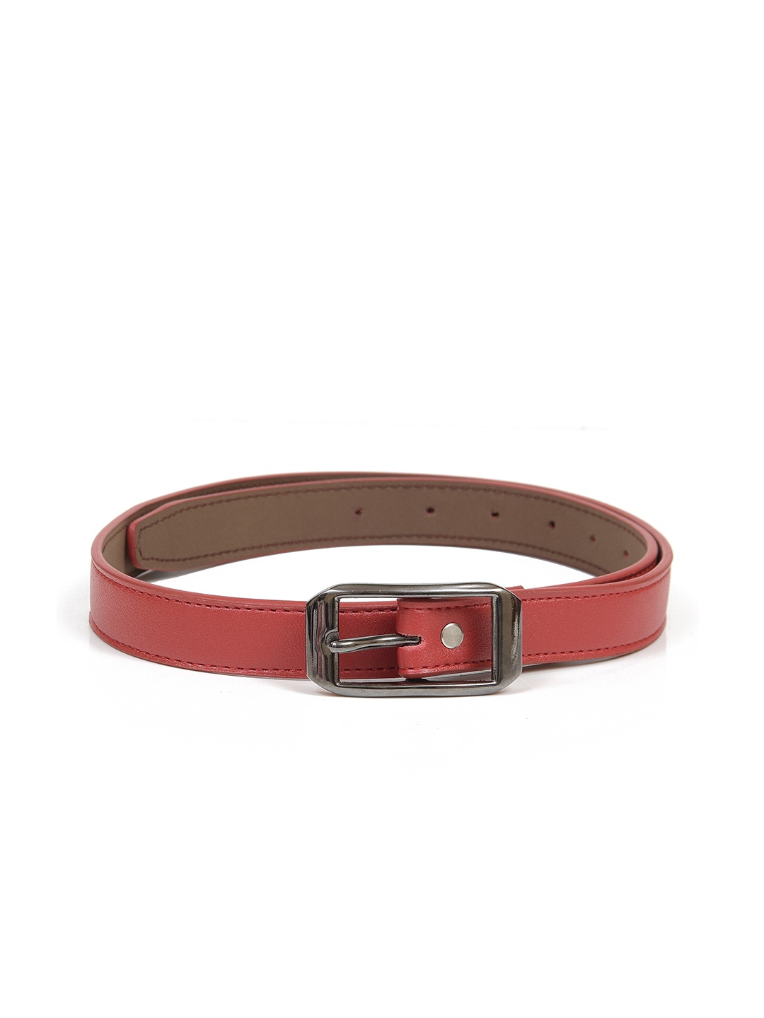 

thickskin Women Red Textured Casual Belt