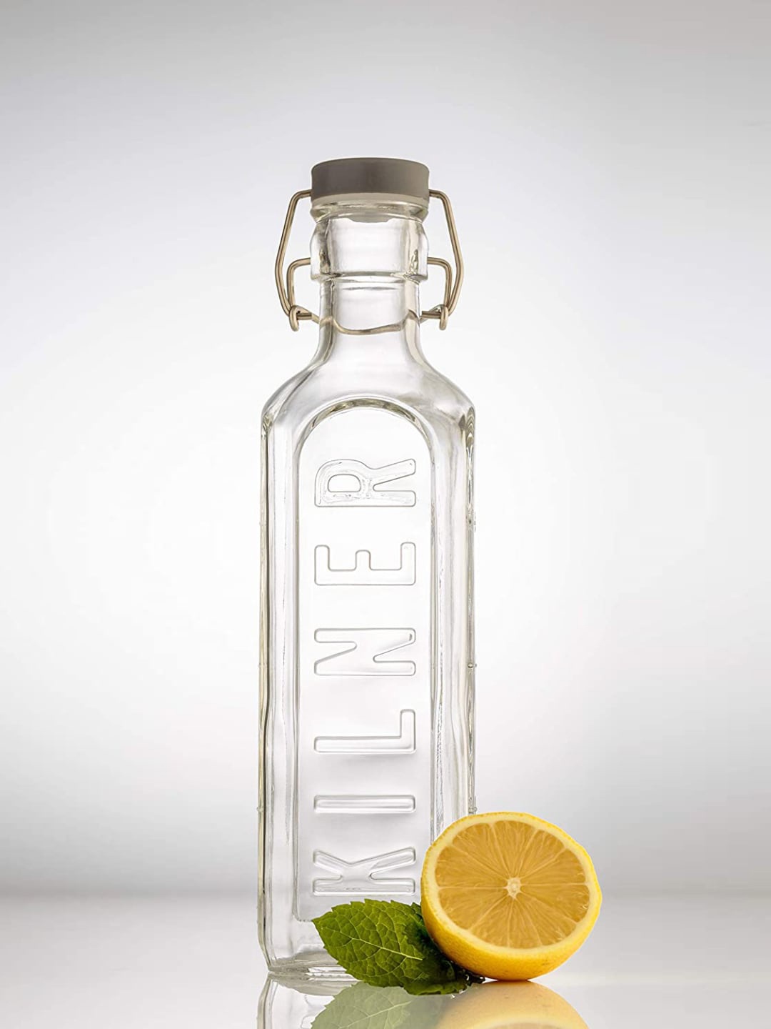 

KILNER Transparent Glass Water Bottle 1Litre