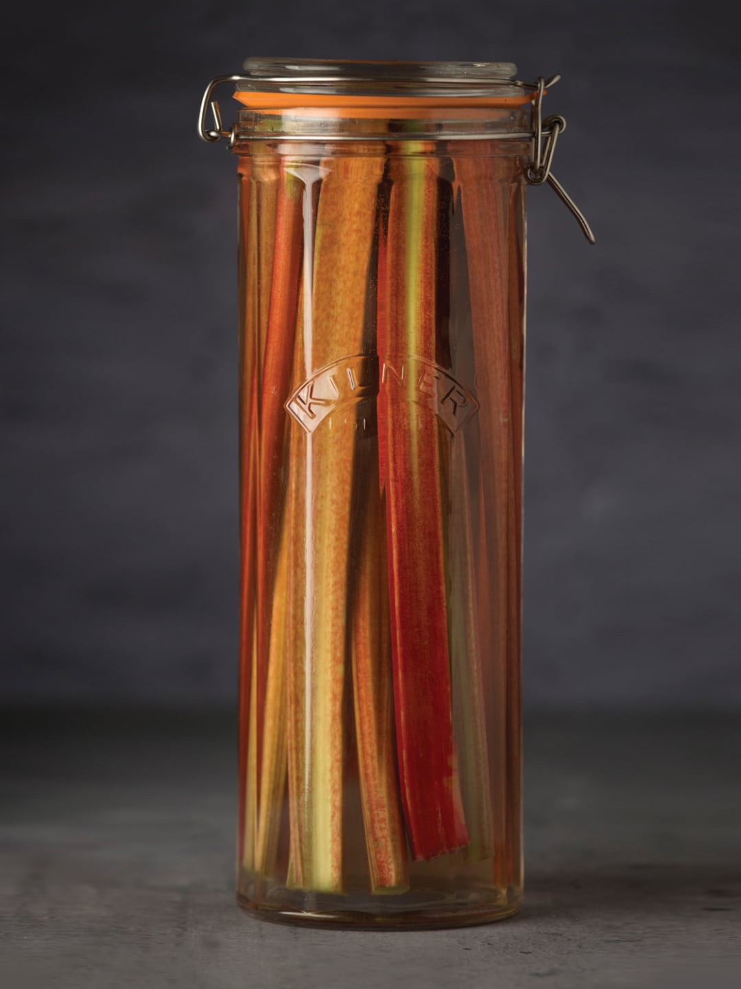 

KILNER Transparent Solid Facetted Clip Top Jar