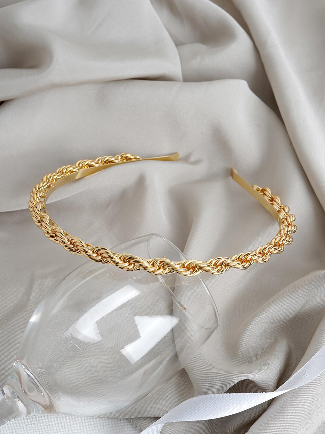 

JOKER & WITCH Women Gold-Toned Hairband