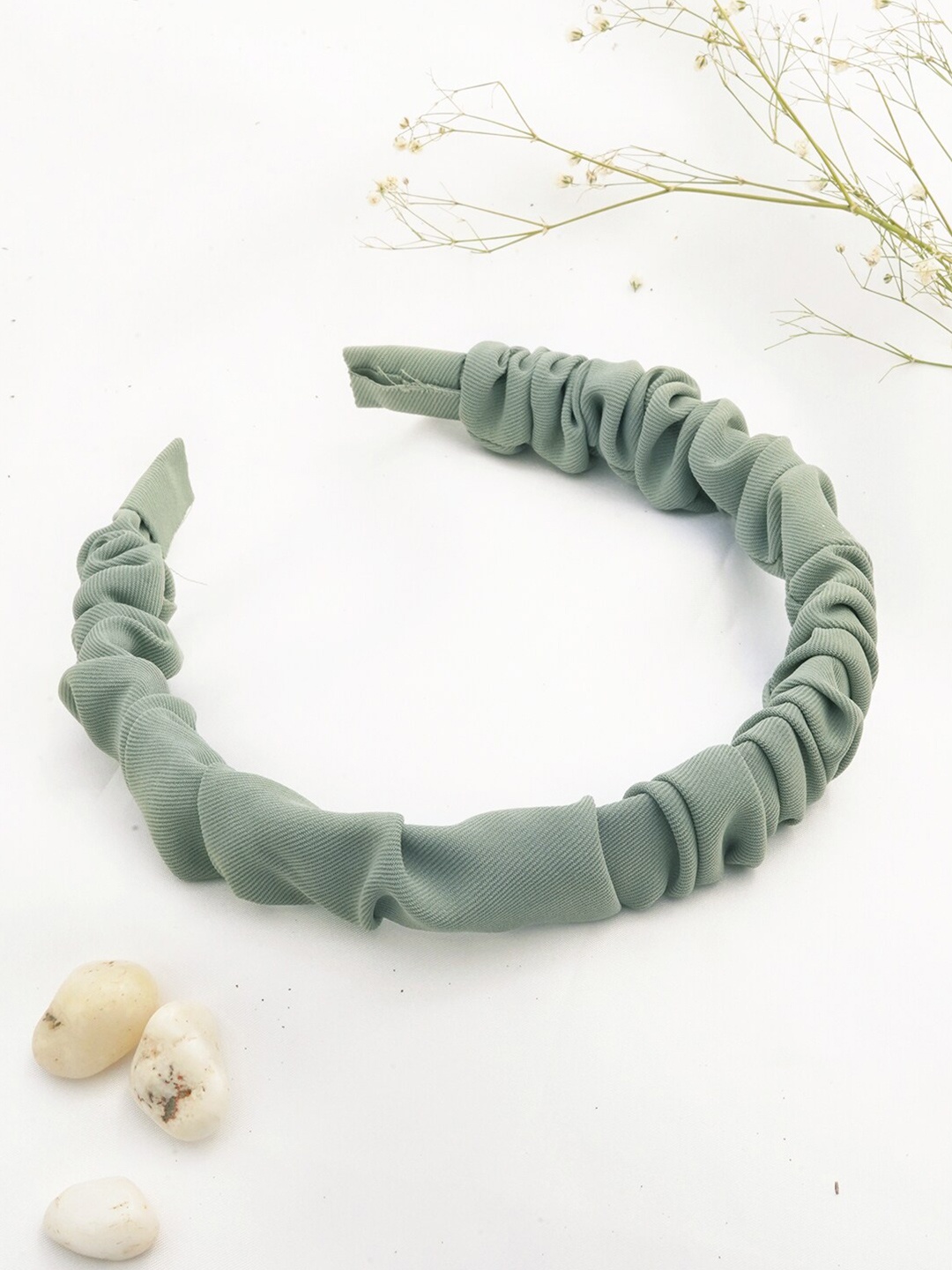 

JOKER & WITCH Women Green Solid Hairband