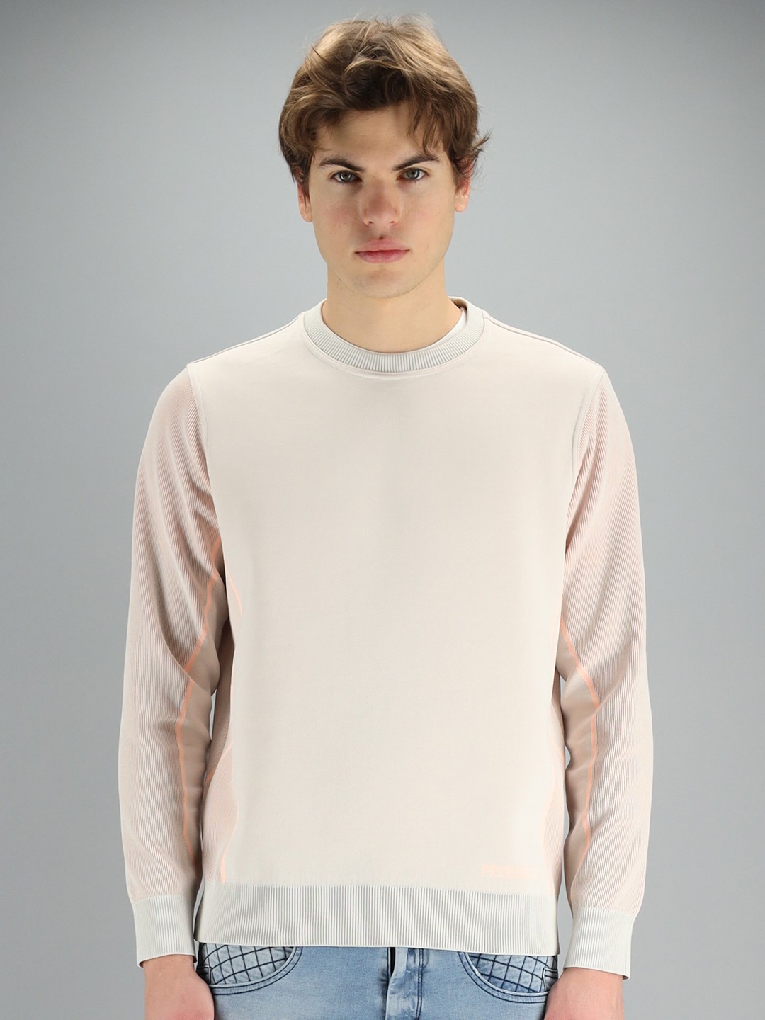 

FREESOUL Men Off White Sweatshirt