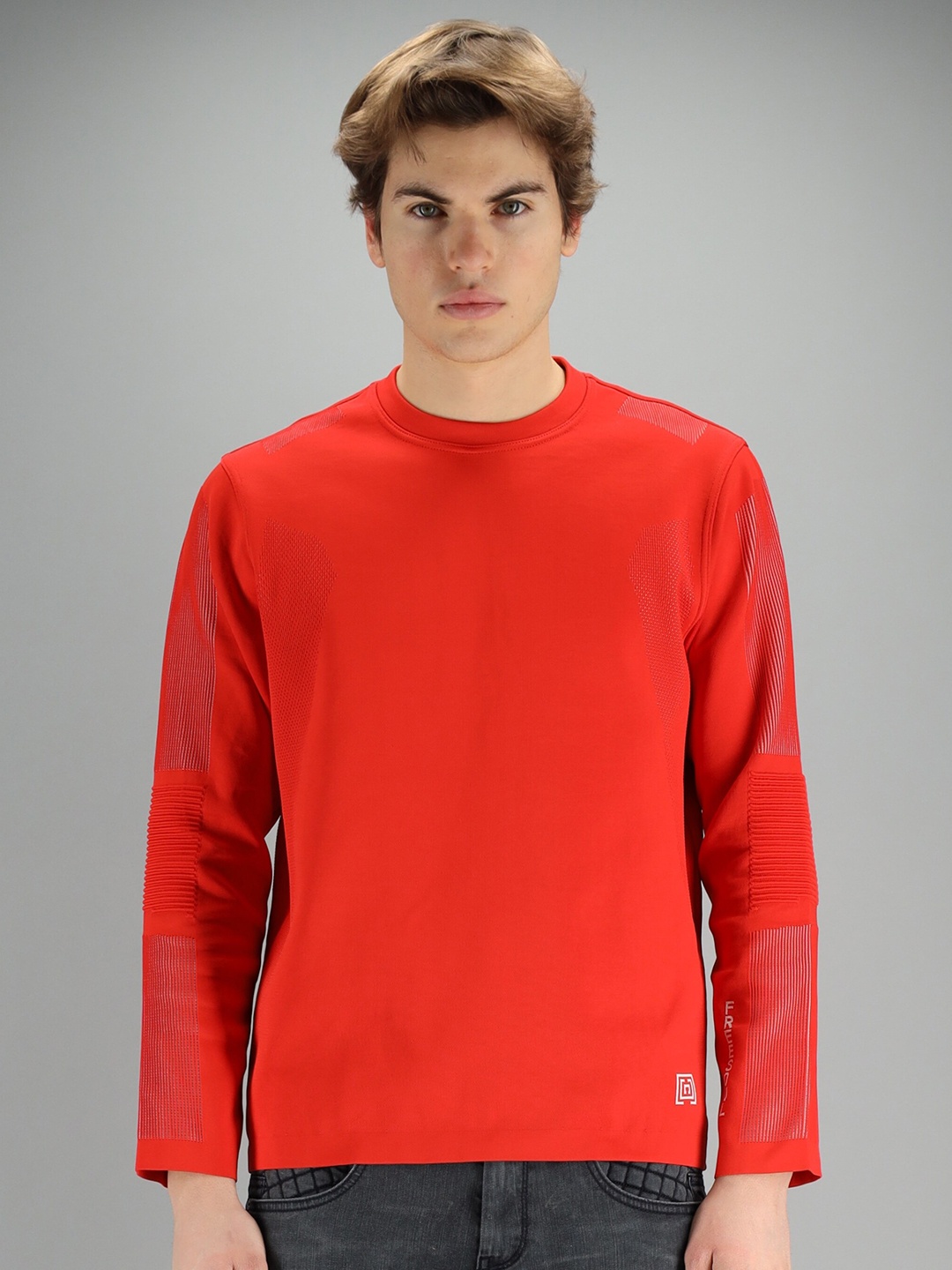 

FREESOUL Men Red Pullover Sweatshirt
