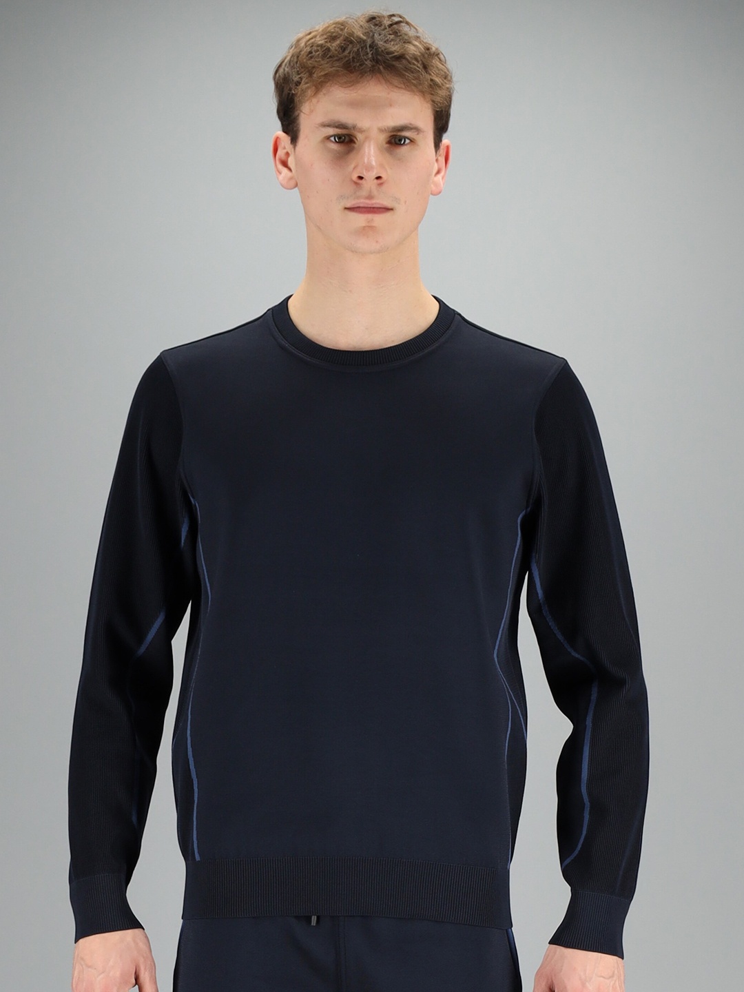 

FREESOUL Men Navy Blue Printed Sweatshirt