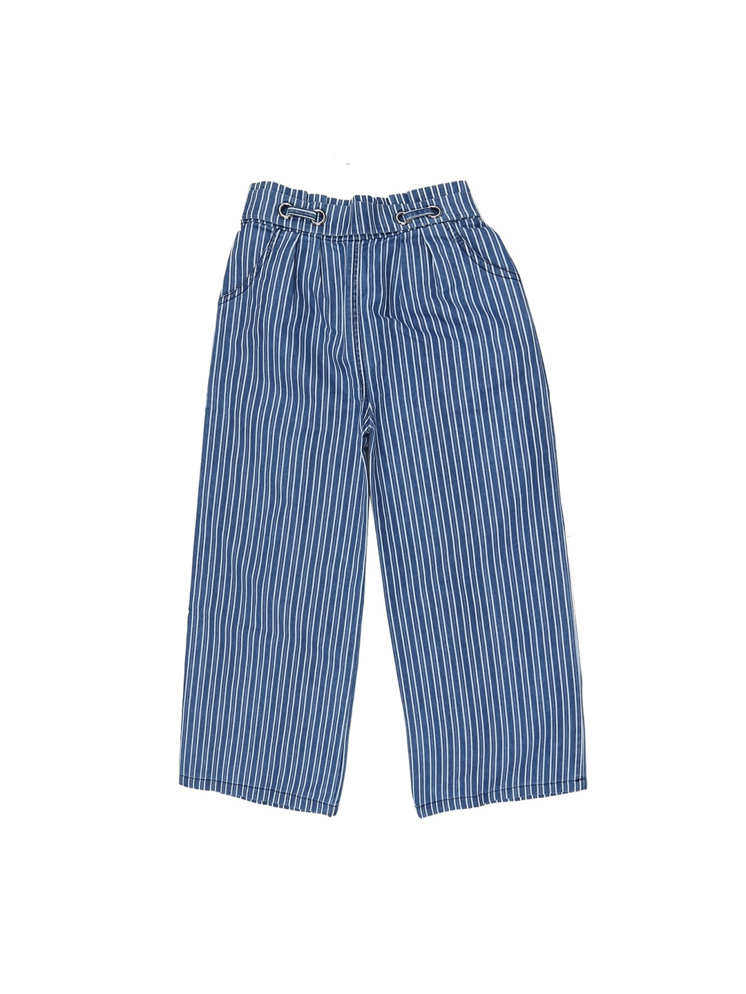 

V-Mart Girls Blue Stripped Cotton Harem Pants