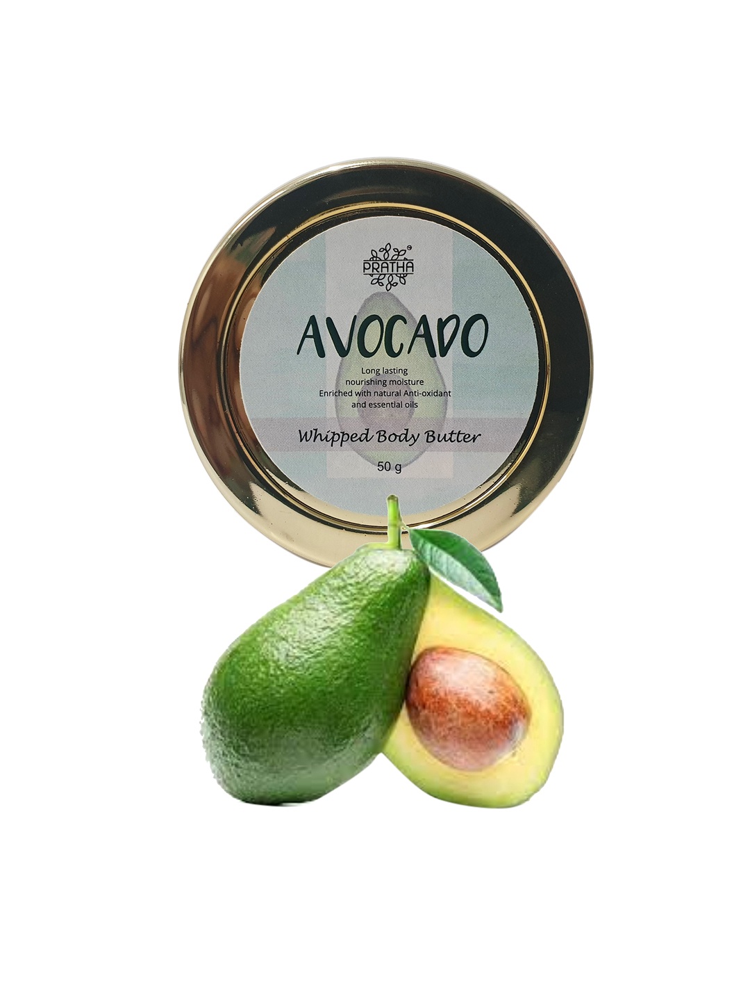 

Pratha Avocado Whipped Body Butter with Natural Anti Oxidant 50 g, White