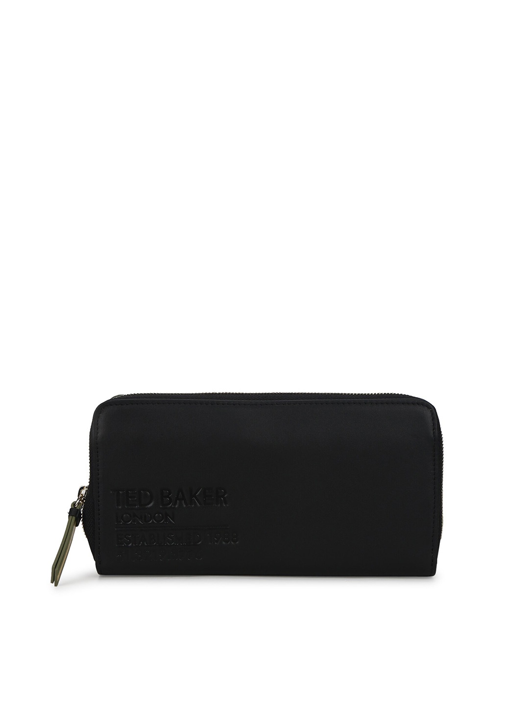 

Ted Baker Women Leather Zip Around Wallet, Black