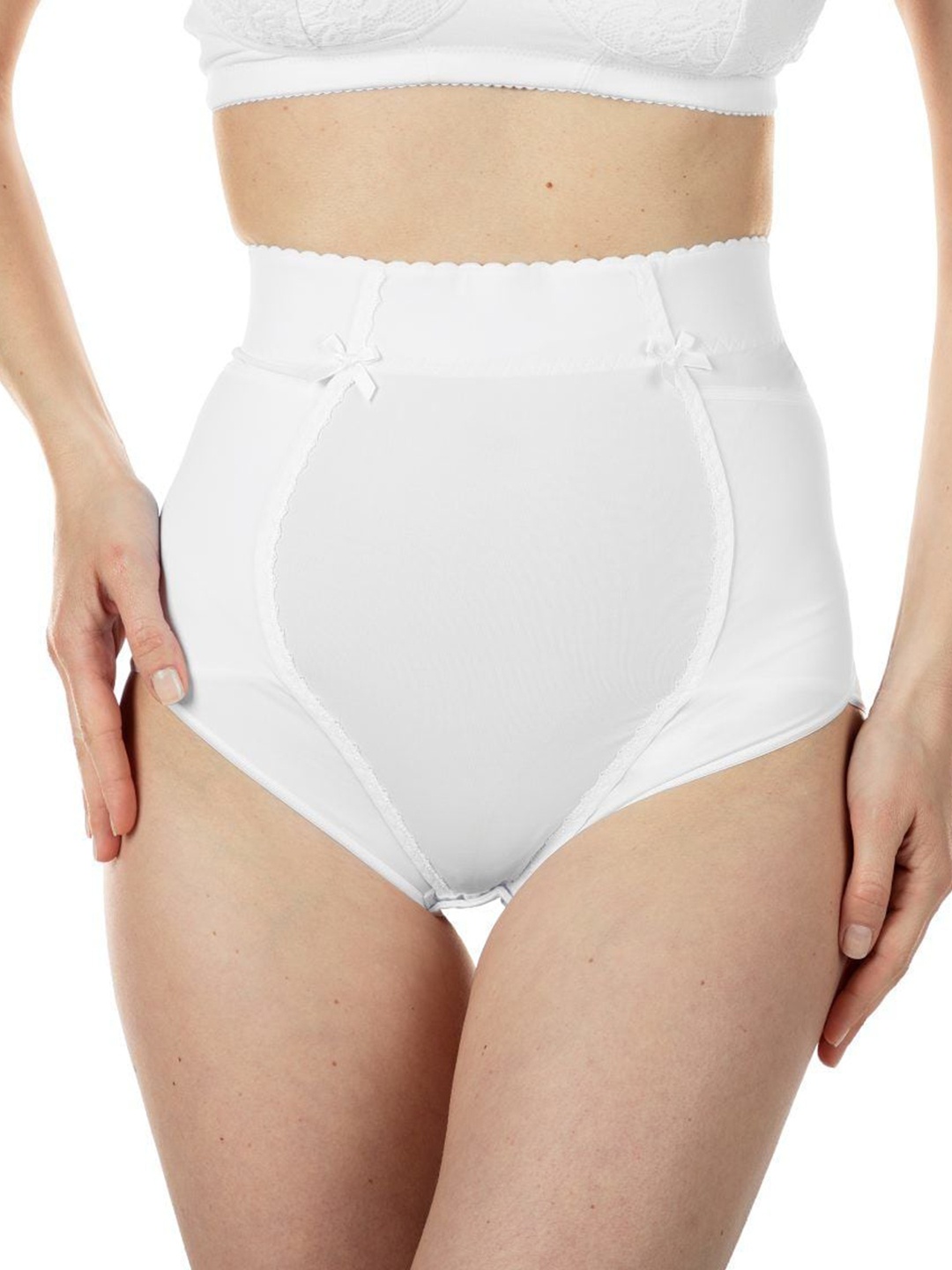 

Chicco Women White Solid Tummy Shaper