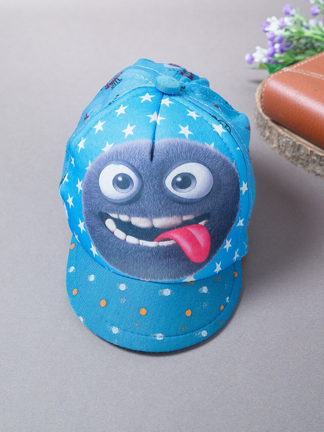 

Golden Peacock Boys Blue & White Printed Cotton Canvas Snapback Cap