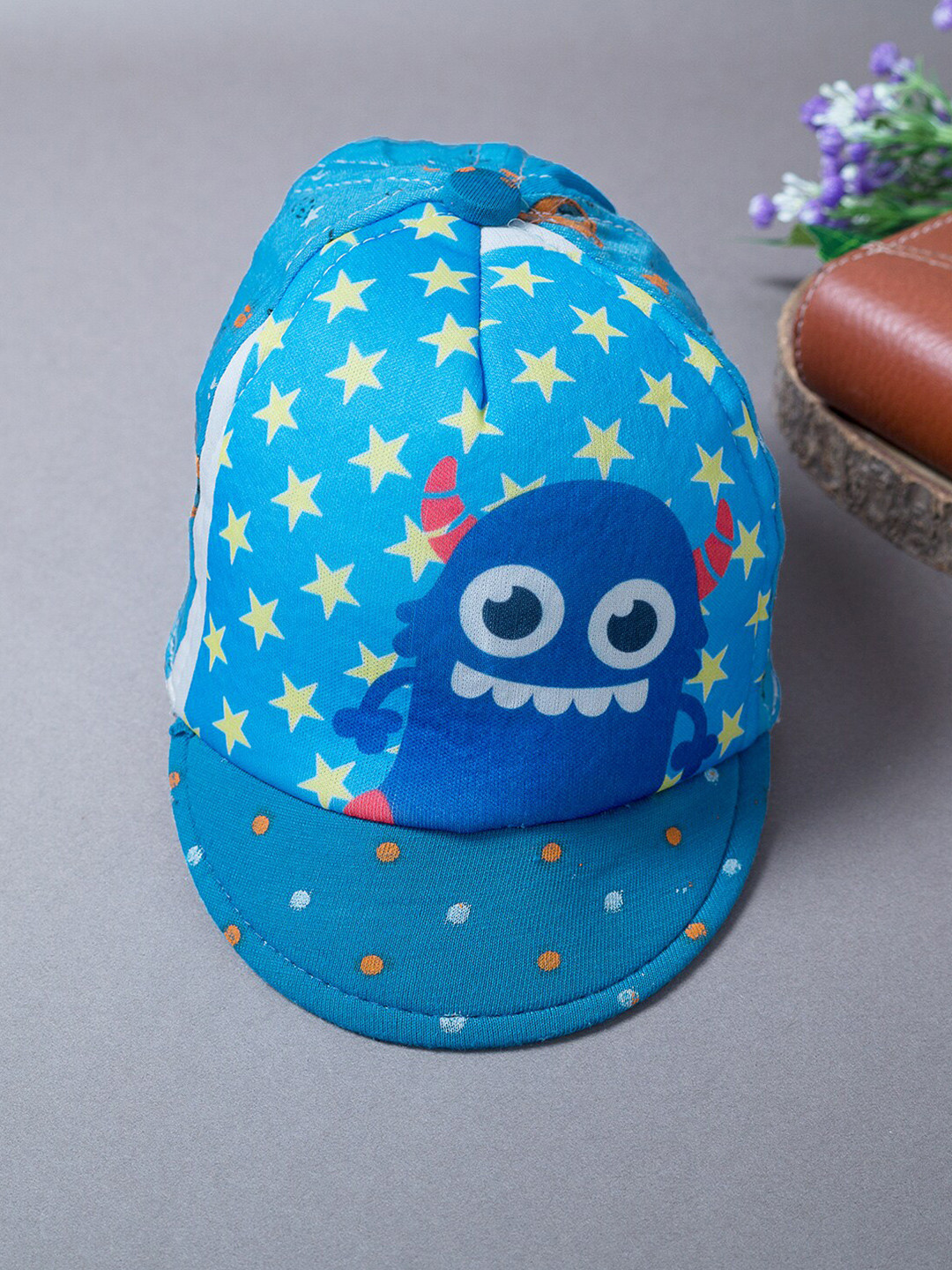 

Golden Peacock Boys Blue & White Printed Cap