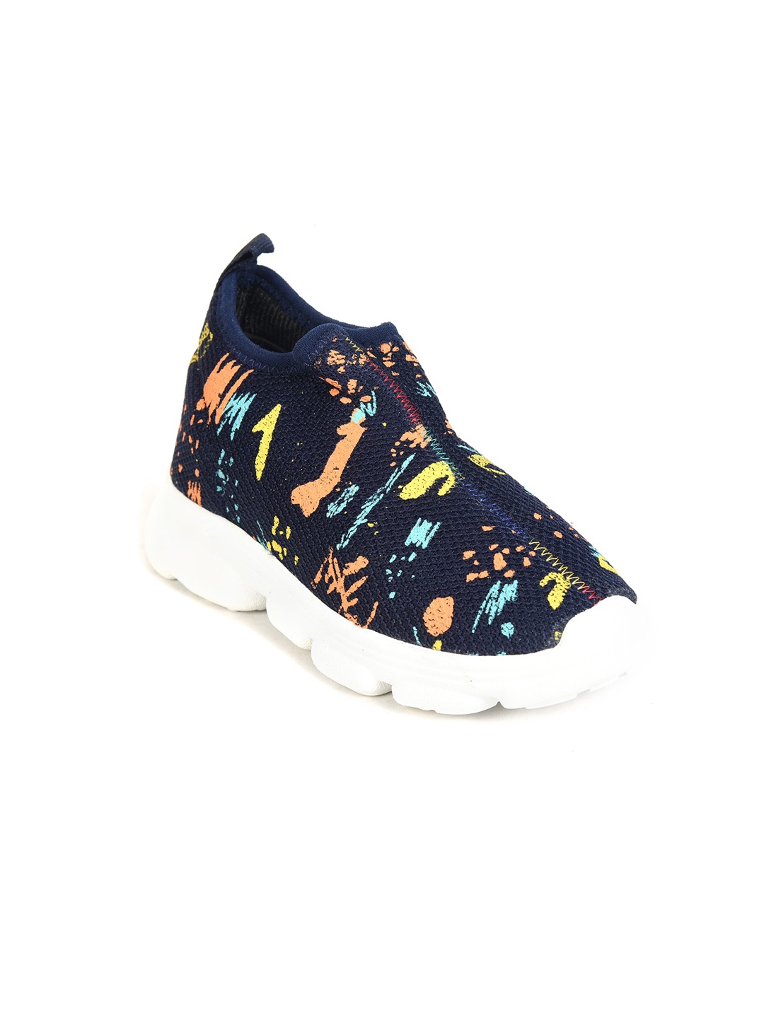 

Ajanta Kids Multicoloured Printed Slip-On Sneakers, Multi