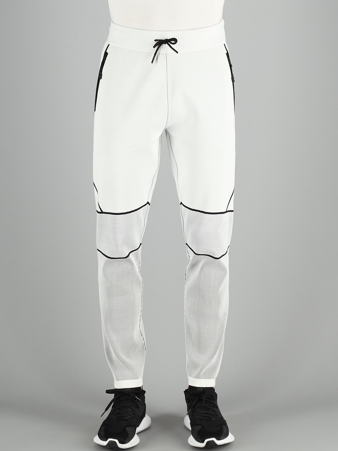 

FREESOUL Men White & Grey Joggers