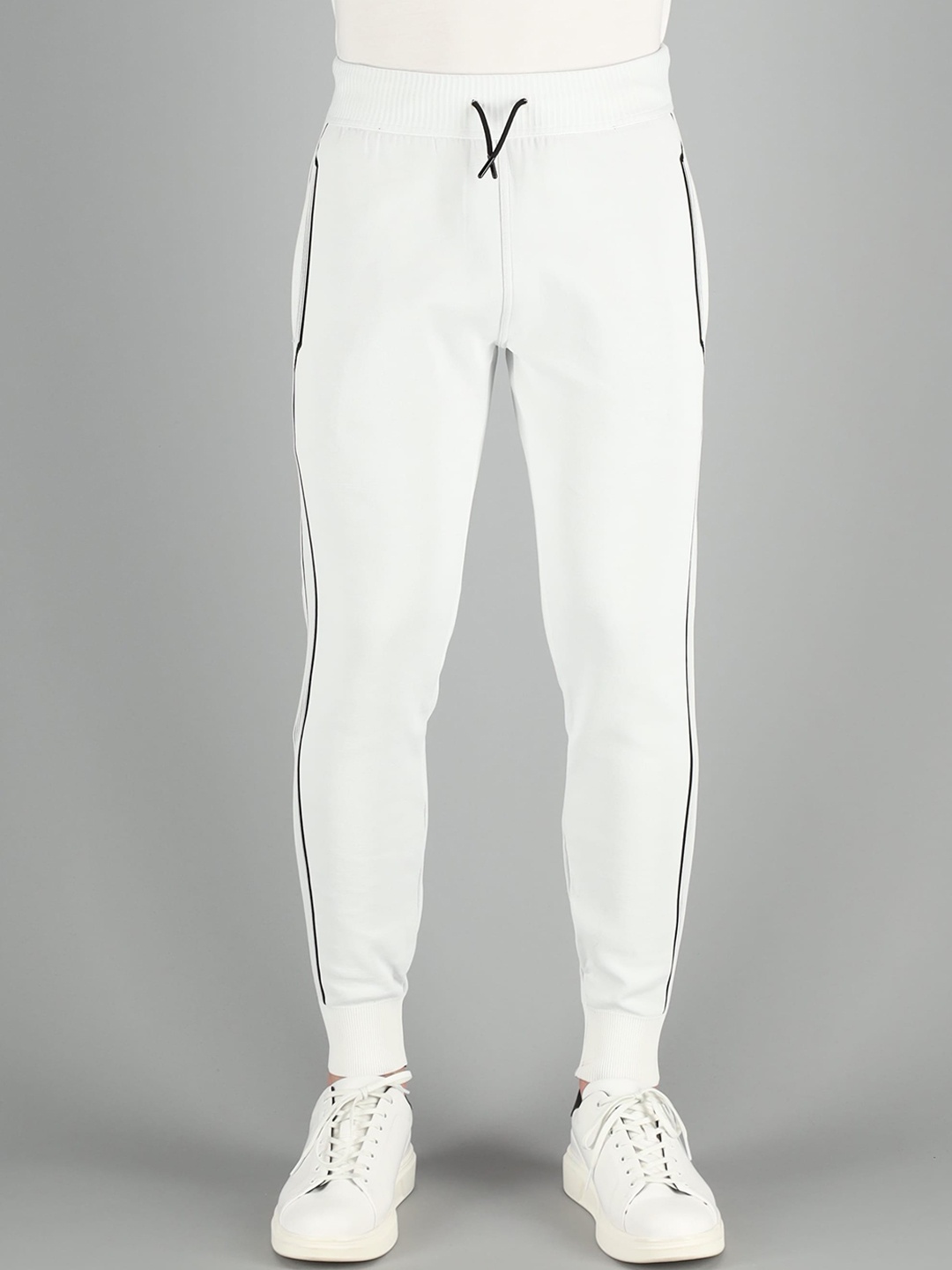 

FREESOUL Men White Solid Regular Fit Track Pants