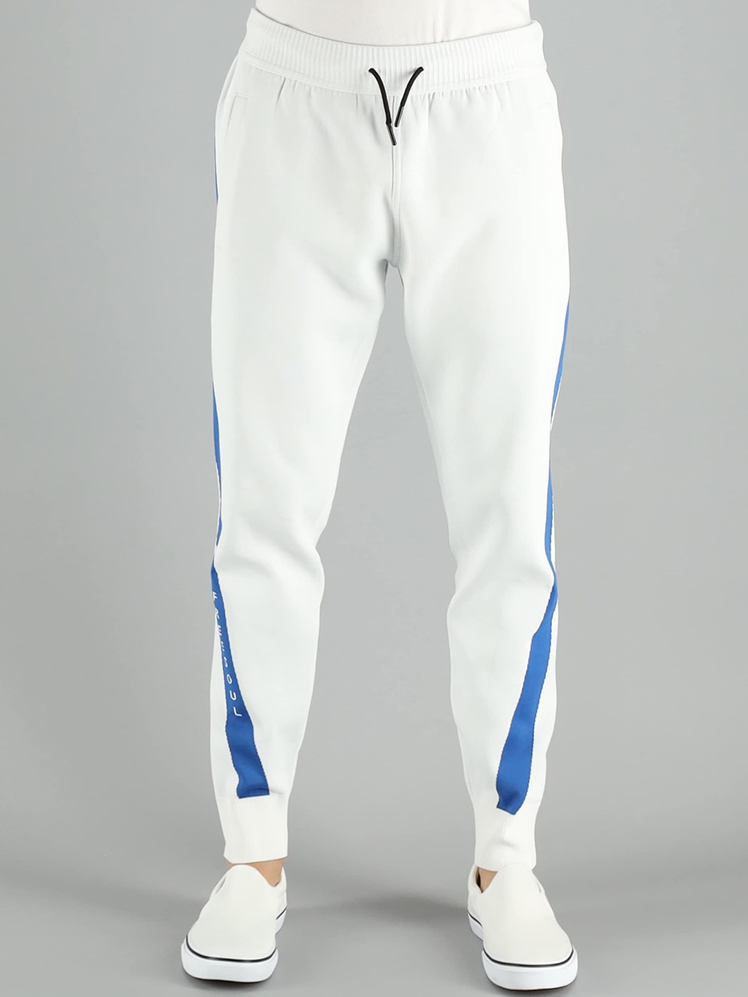 

FREESOUL Men White Solid Joggers