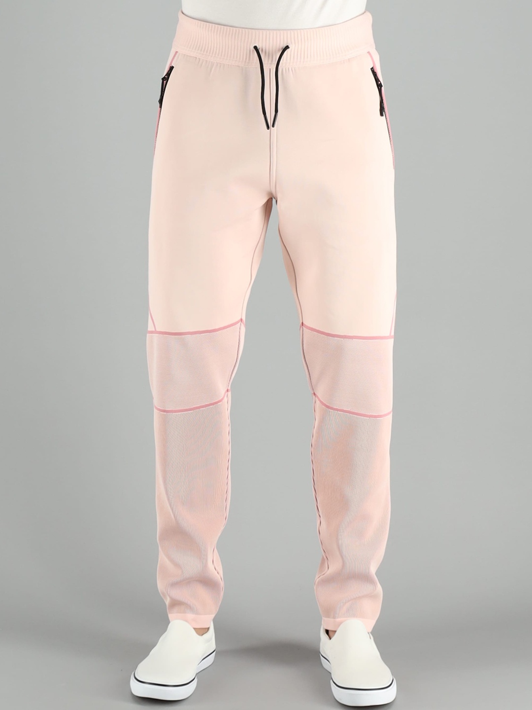 

FREESOUL Men Pink Solid Track Pants