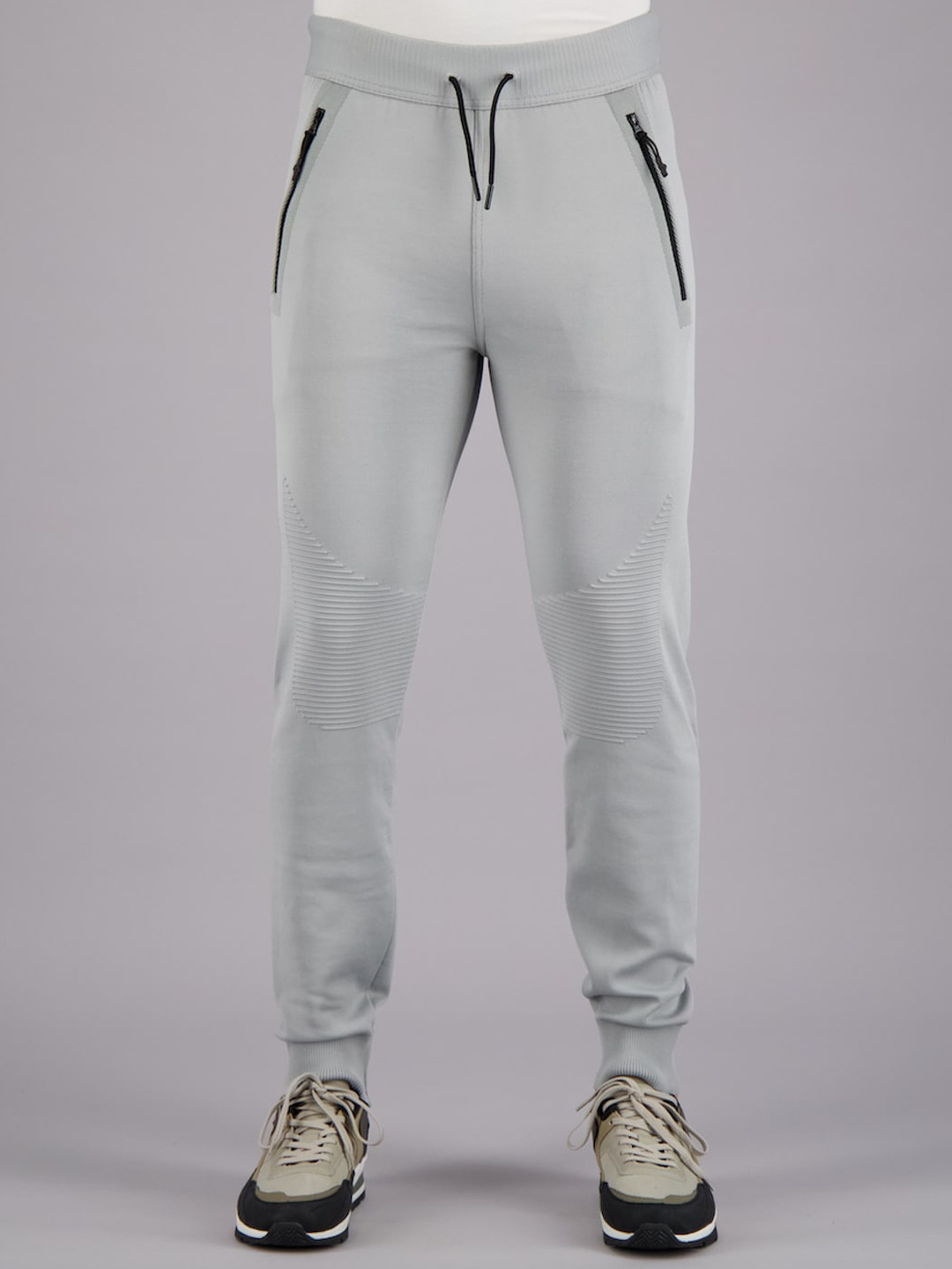 

FREESOUL Men Grey Solid Track Pants