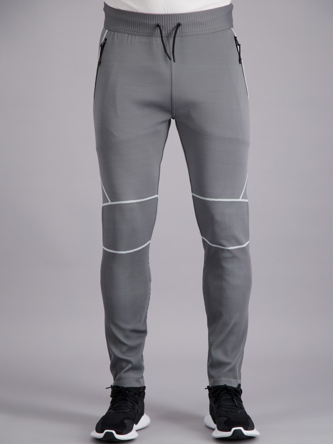 

FREESOUL Men Grey Solid Track Pants