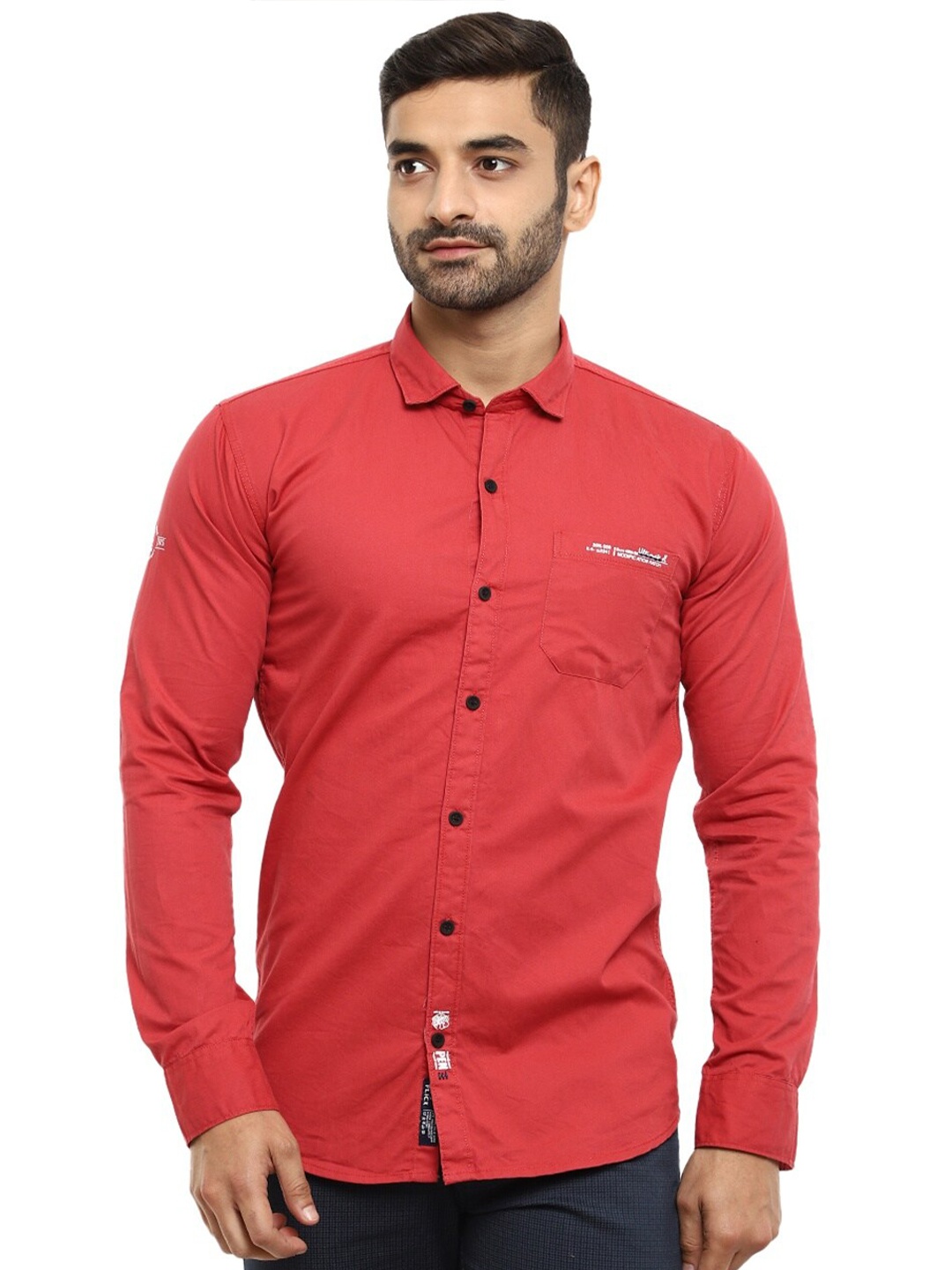 

V-Mart Men Maroon Classic Slim Fit Casual Shirt