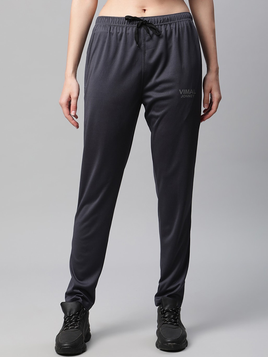 

MACK JONNEY JONNEY Women Grey Solid Track Pants