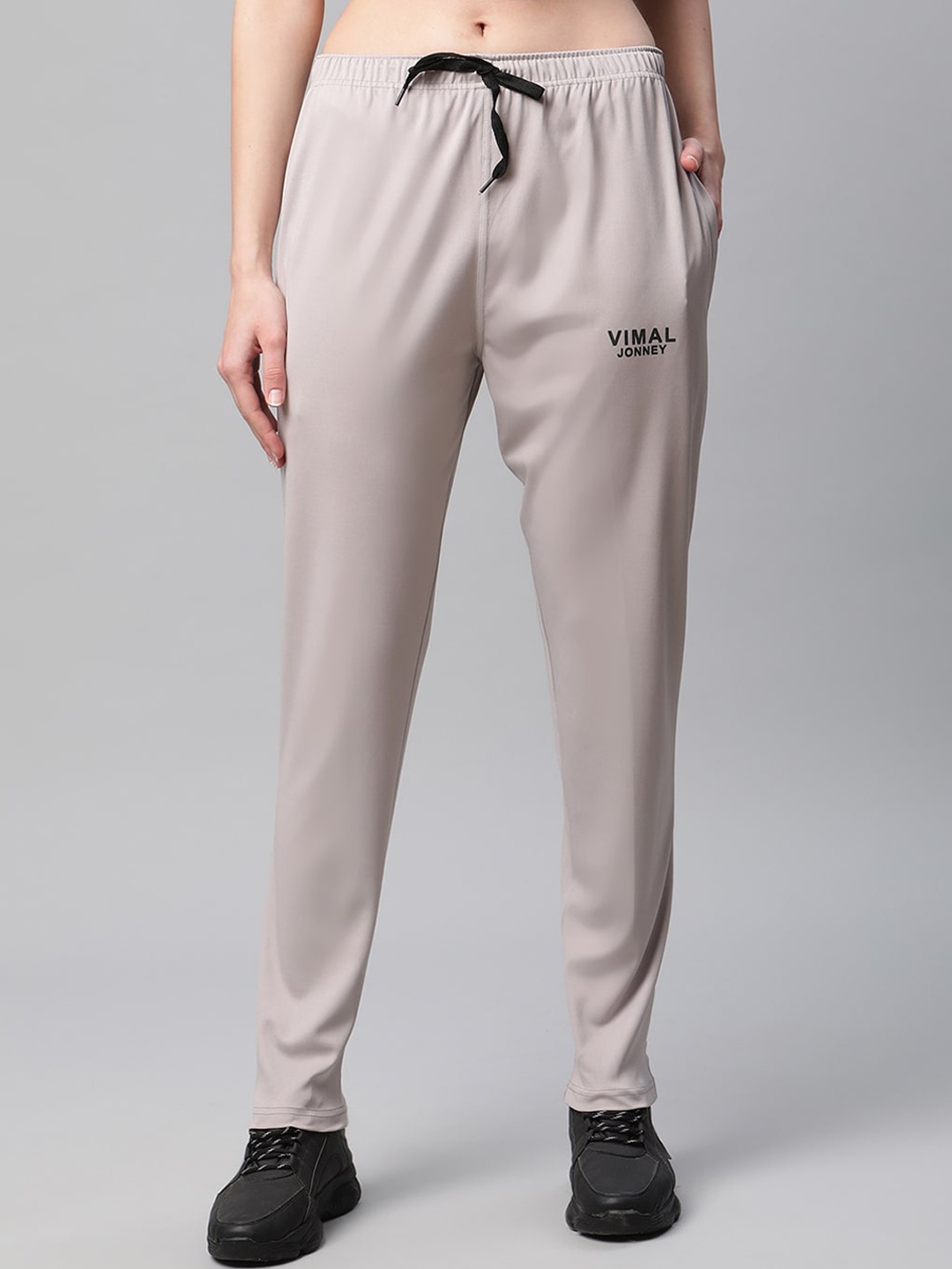 

MACK JONNEY JONNEY Women Grey Solid Track Pants