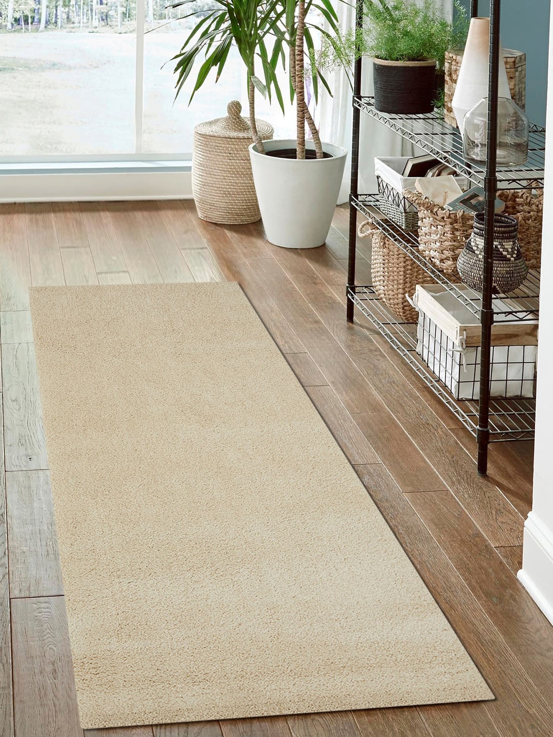 

OBSESSIONS Cream-Colored Solid Floor Runner