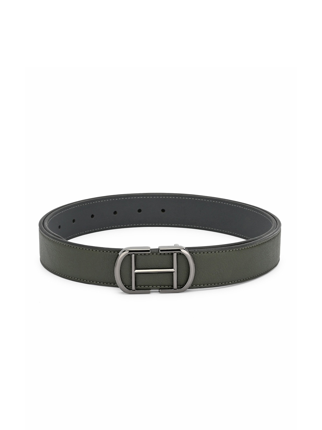 

thickskin Women Olive Green Textured Belt