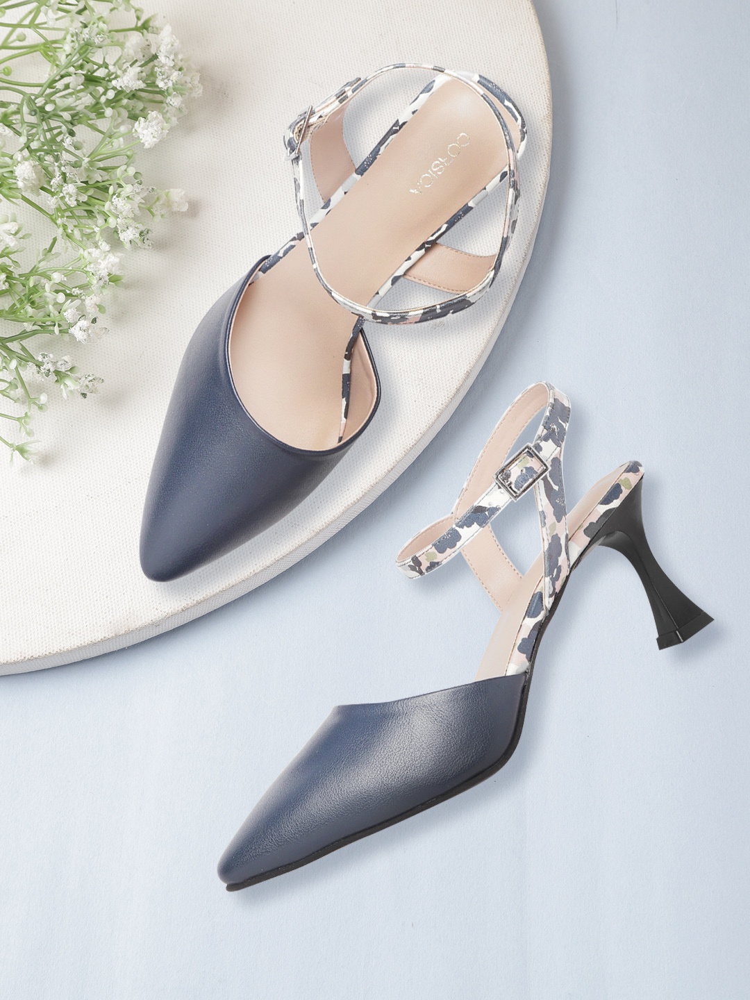 

CORSICA Women Navy Blue Solid Block Heels