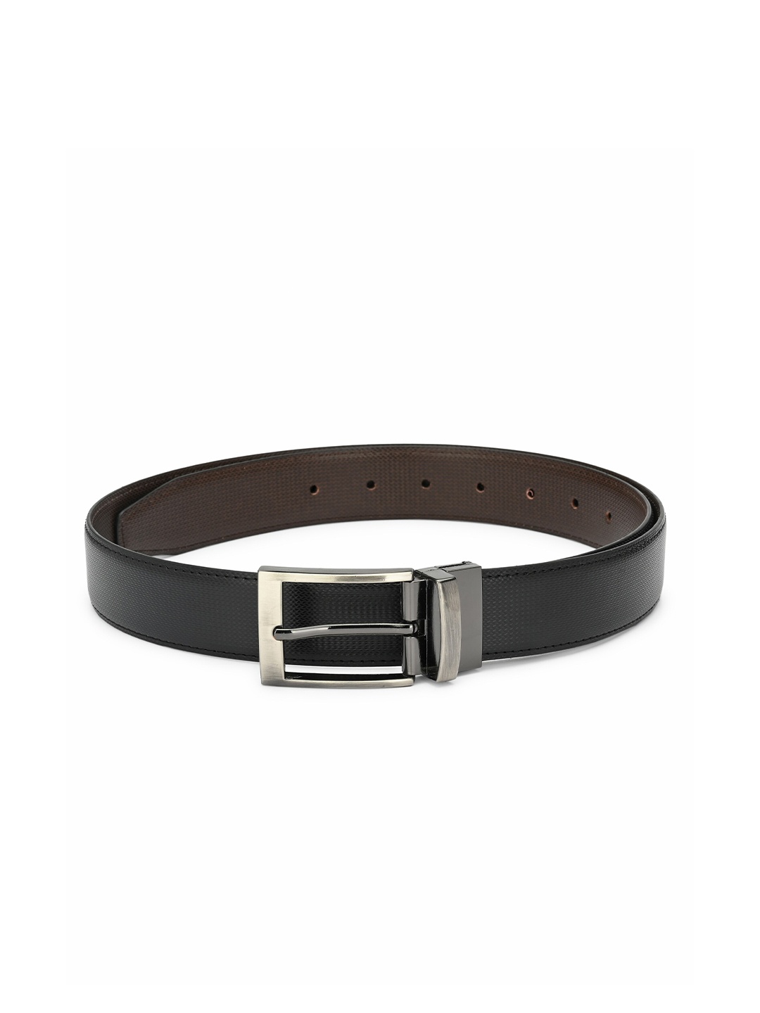 

thickskin Men Black & Brown Solid Reversible Belt