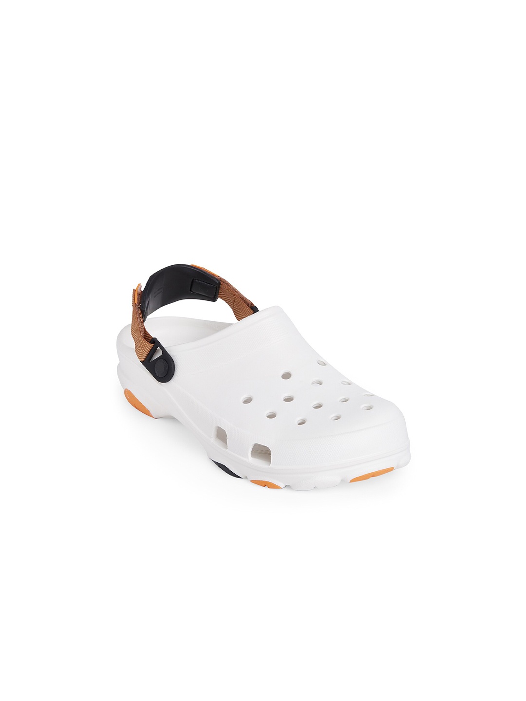 

Crocs Unisex White & Black Clogs Sandals